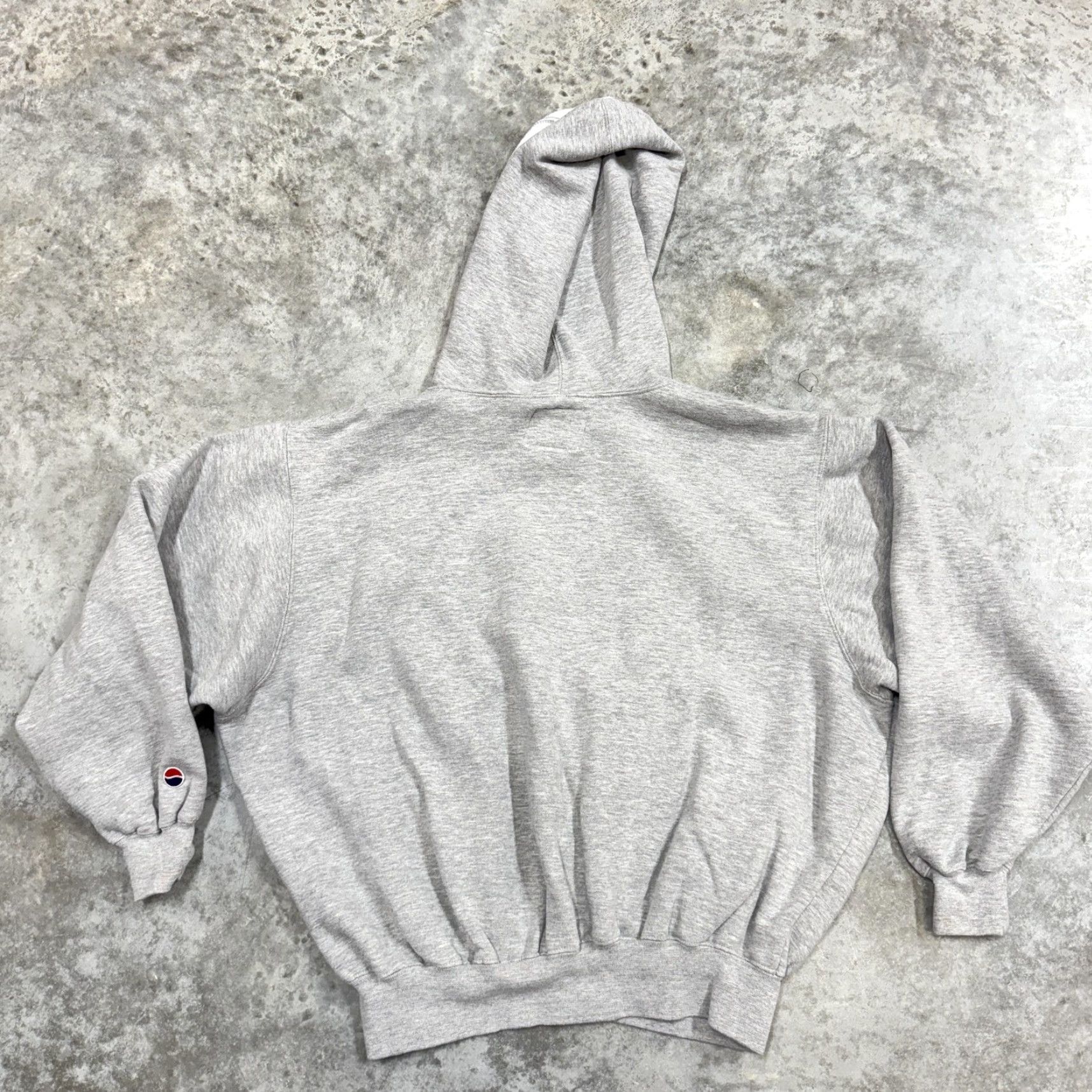 Champion VINTAGE Pepsi Hoodie Mens Small Gray Pullover Fleece Champion Spell Out 90s Size US S / EU 44-46 / 1 - 5 Thumbnail