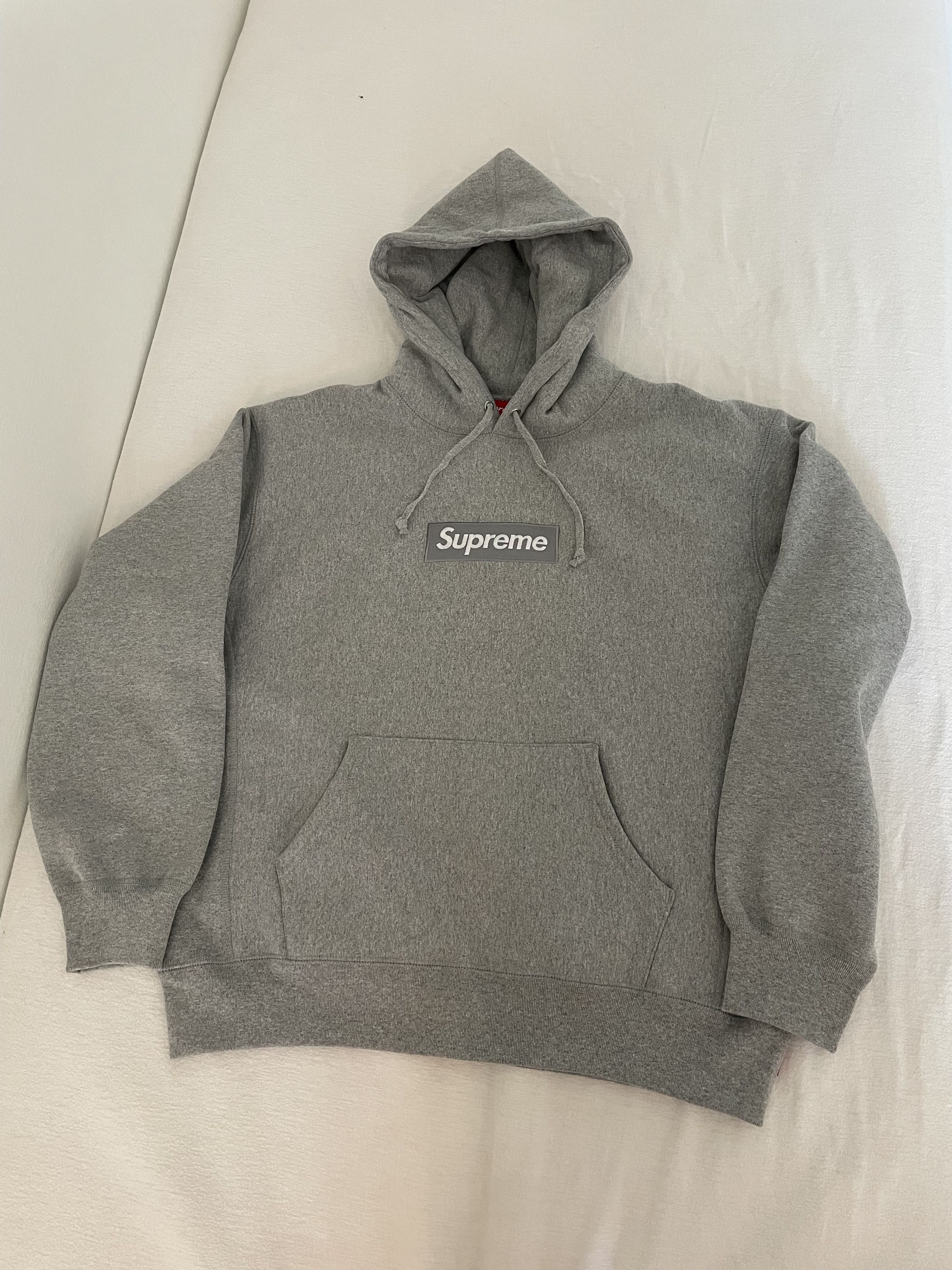 Supreme Cross Box Logo Hooded M グレー Supreme CROSS BOX LOGO Hoodie gray L Used | eBay