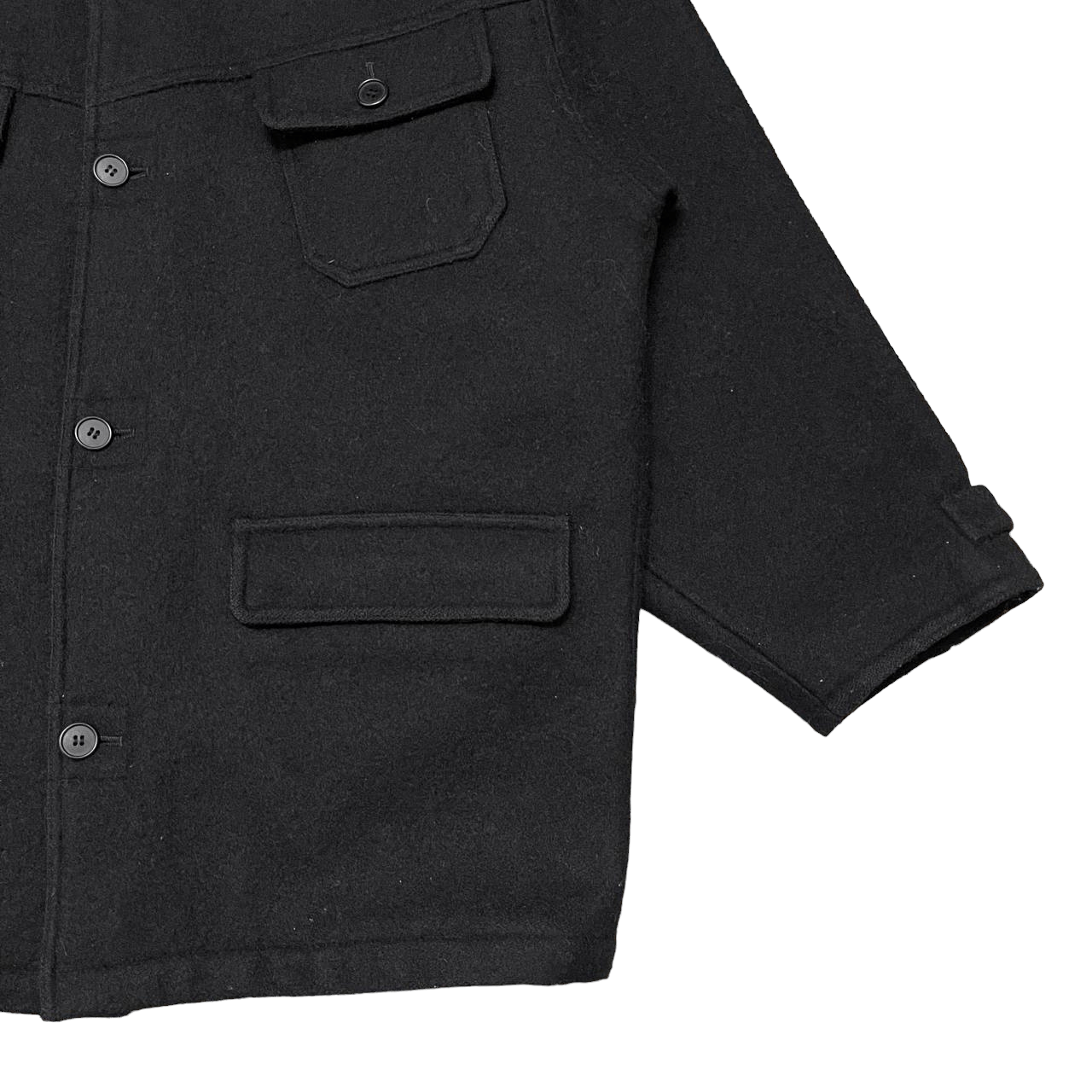 Japanese Brand Vintage The Market Wool Jacket Leather Collar Size US M / EU 48-50 / 2 - 4 Thumbnail