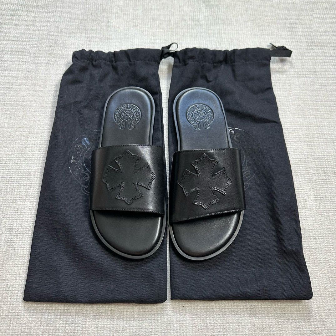 Chrome Hearts Chrome Hearts Black Patch Slipper size 37 Size US 7 / IT 37 - 1 Thumbnail