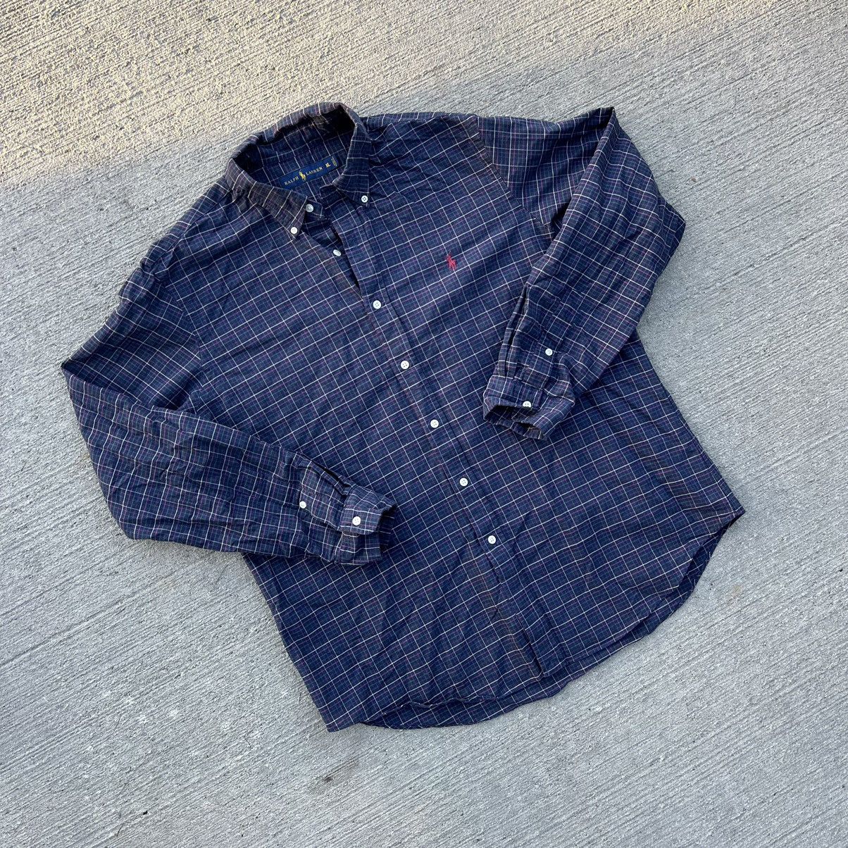Polo Ralph Lauren × Ralph Lauren Polo Ralph Lauren Checkered Shirt Classic Fit Size Xl Size US XL / EU 56 / 4 - 2 Thumbnail