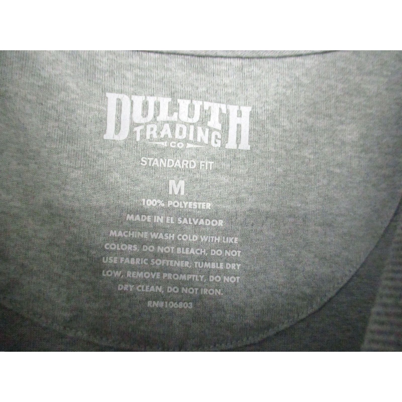 Vintage Duluth Trading Co. Shirt Medium Men's Short Sleeve T-Shirt Gray Polyester Stretch Shirt Size US M / EU 48-50 / 2 - 5 Thumbnail