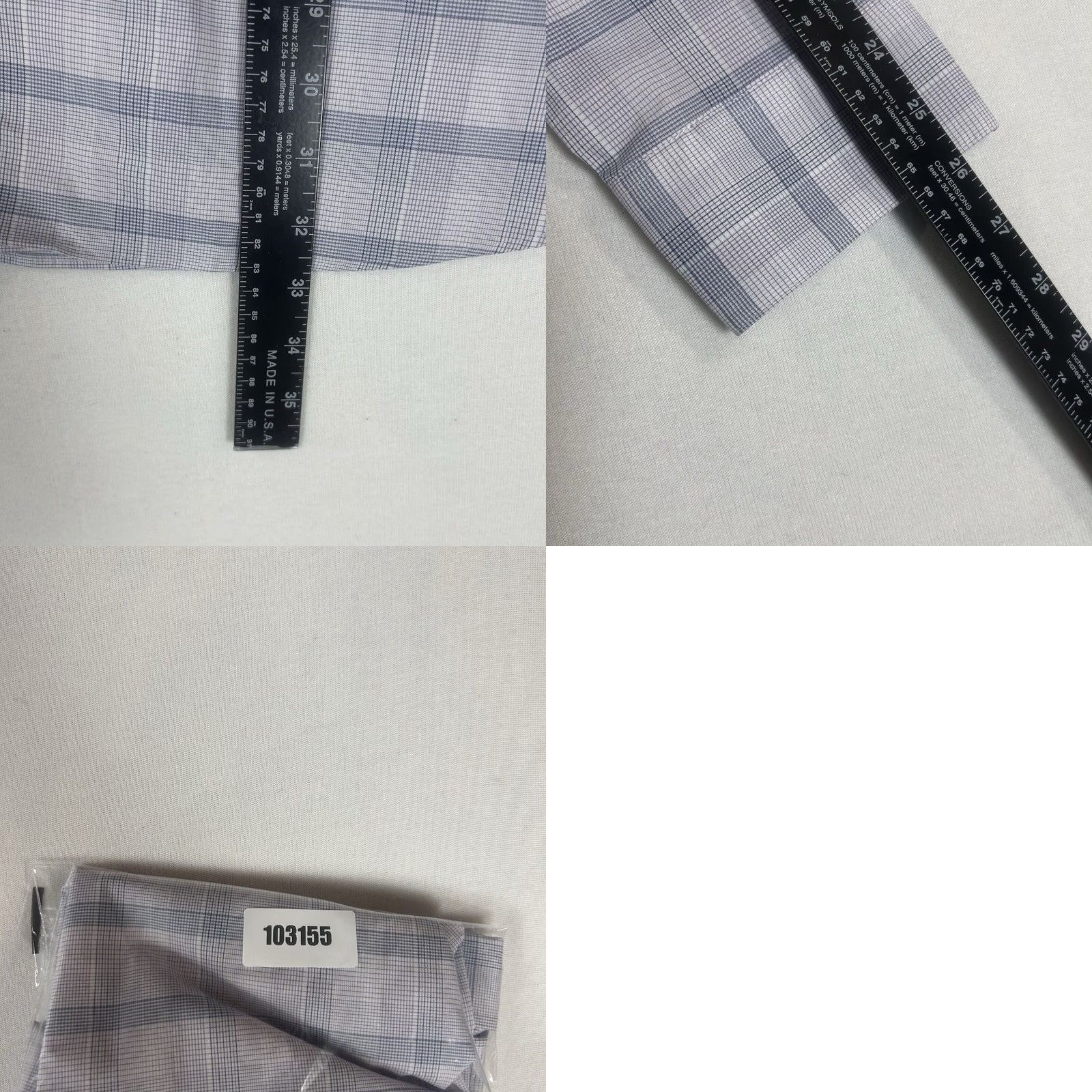 Calvin Klein Calvin Klein Dress Shirt Mens 17.5 XL Regular Fit Wrinkle Free Stretch Blue Plaid Shirt Mens Ladies? No. Size 48R - 9 Thumbnail