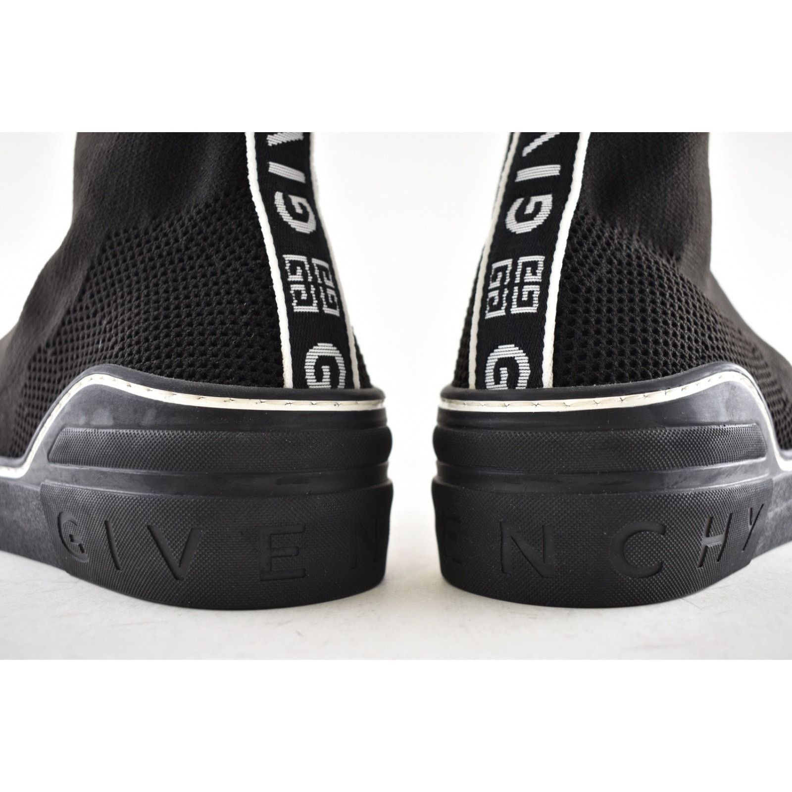 Givenchy Givenchy George V Sock Black White High Top Knit Sneaker 43 Size US 10 / EU 43 - 13 Thumbnail