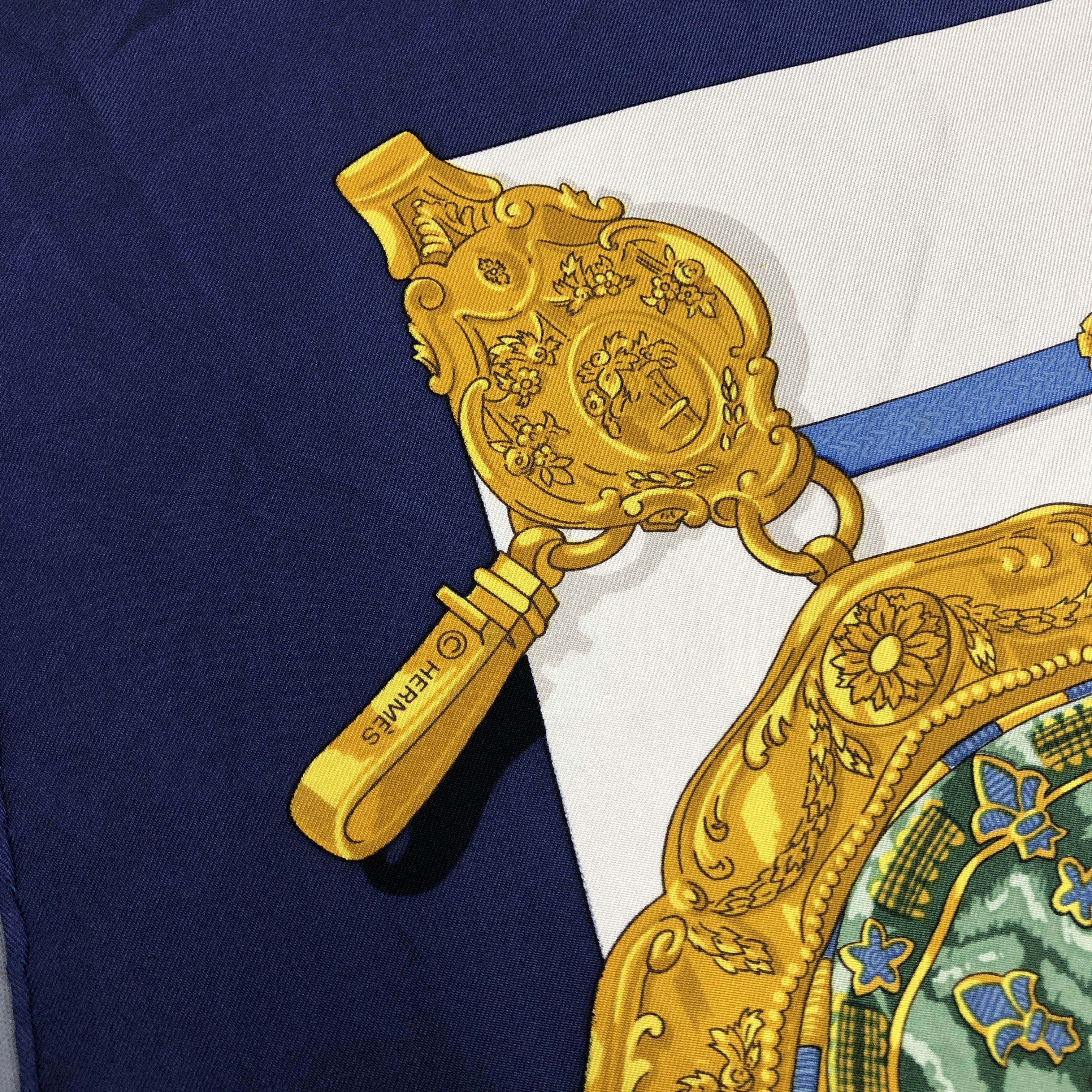 Hermes × Vintage Vintage Hermes SILK Scarf Twill Stole Wraps Scarves Size ONE SIZE - 11 Thumbnail