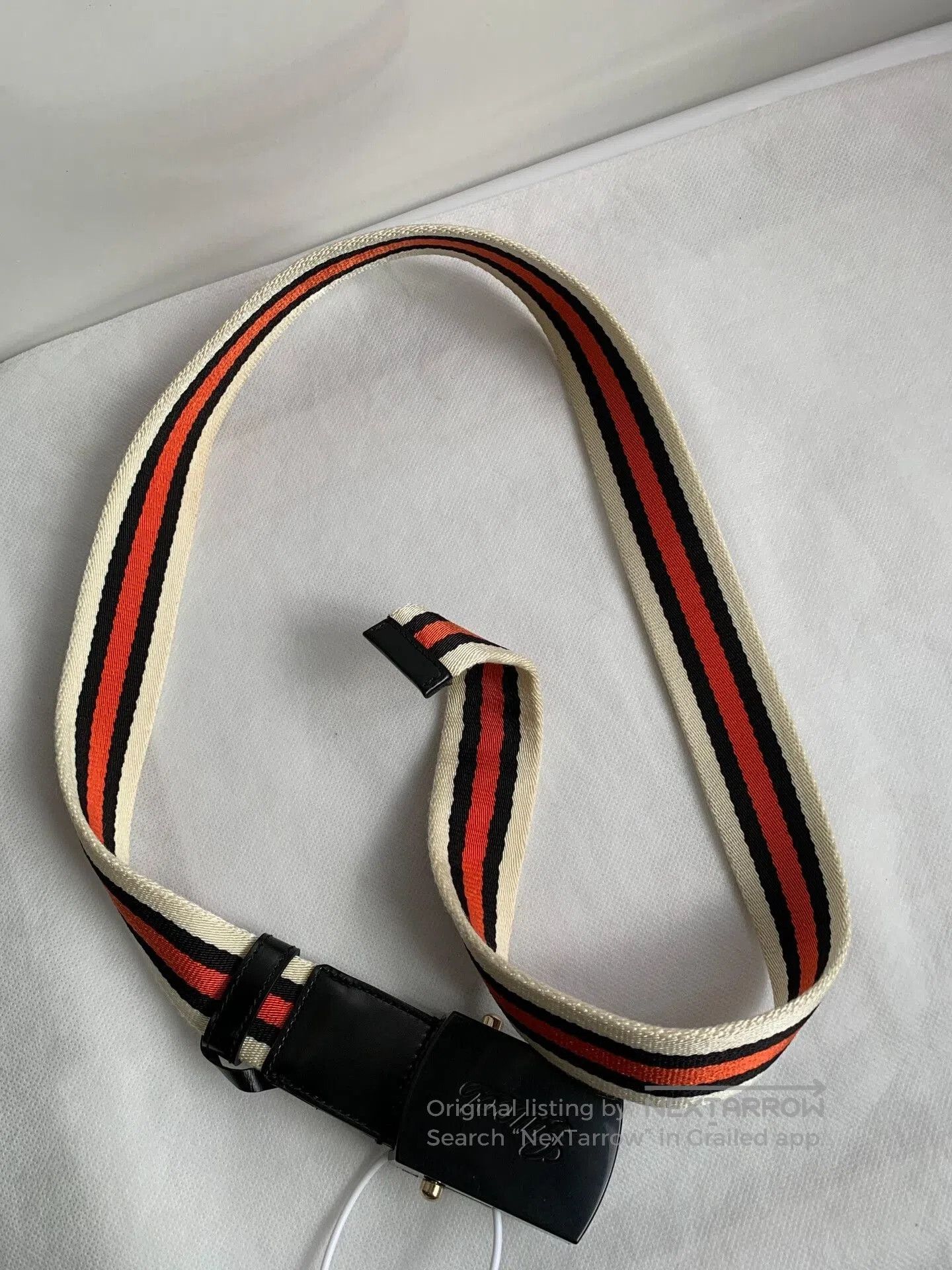 Gucci Gucci Red Black Stripe Belt. Size ONE SIZE - 5 Thumbnail