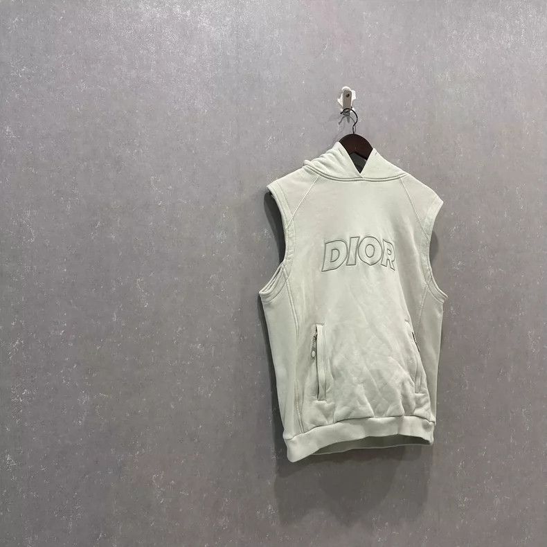 Dior Dior Solid color letter print sleeveless hooded sweatshirt Size US M / EU 48-50 / 2 - 3 Thumbnail
