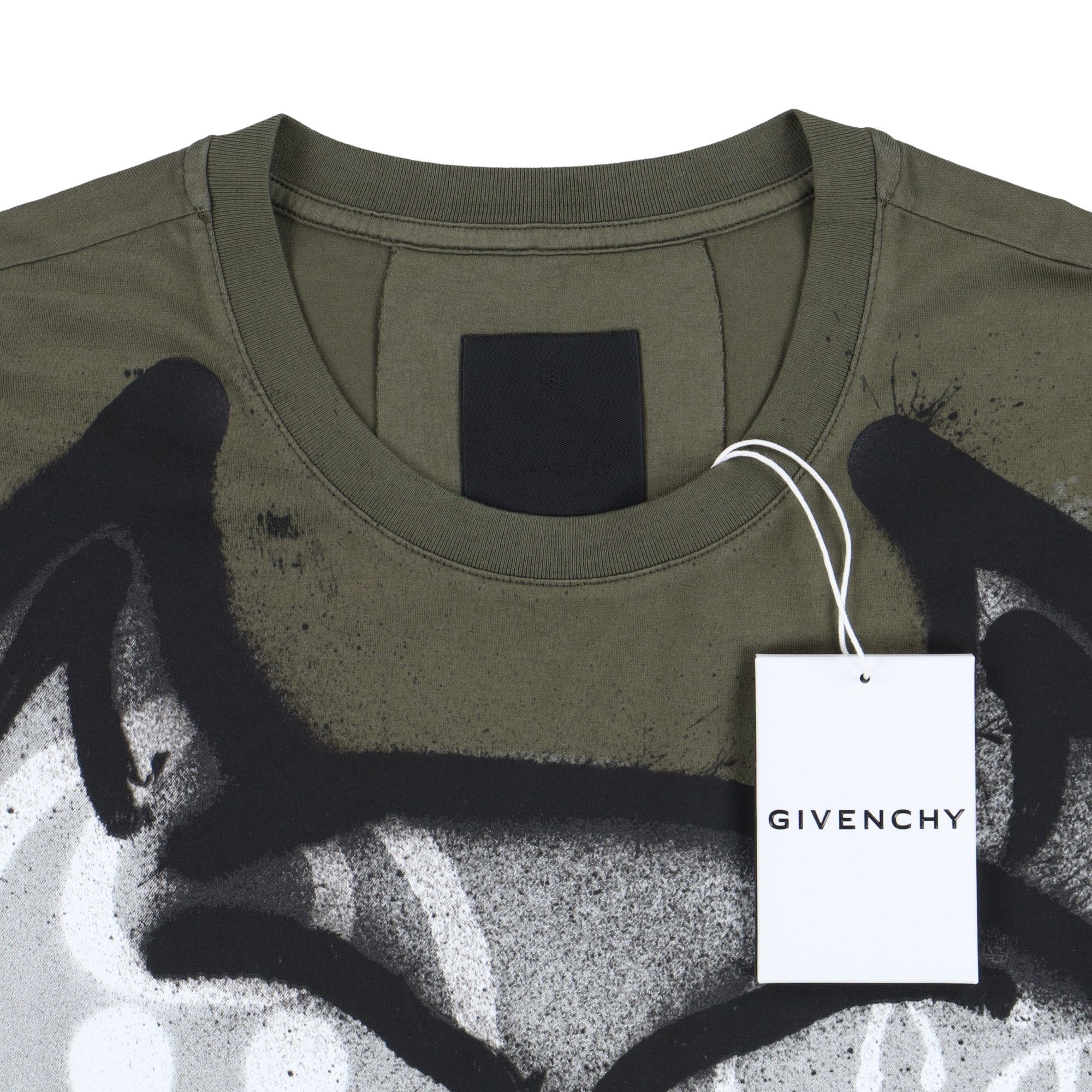 Givenchy x Chito Green Dog Graffiti Oversized T-Shirt Size US M / EU 48-50 / 2 - 7 Thumbnail