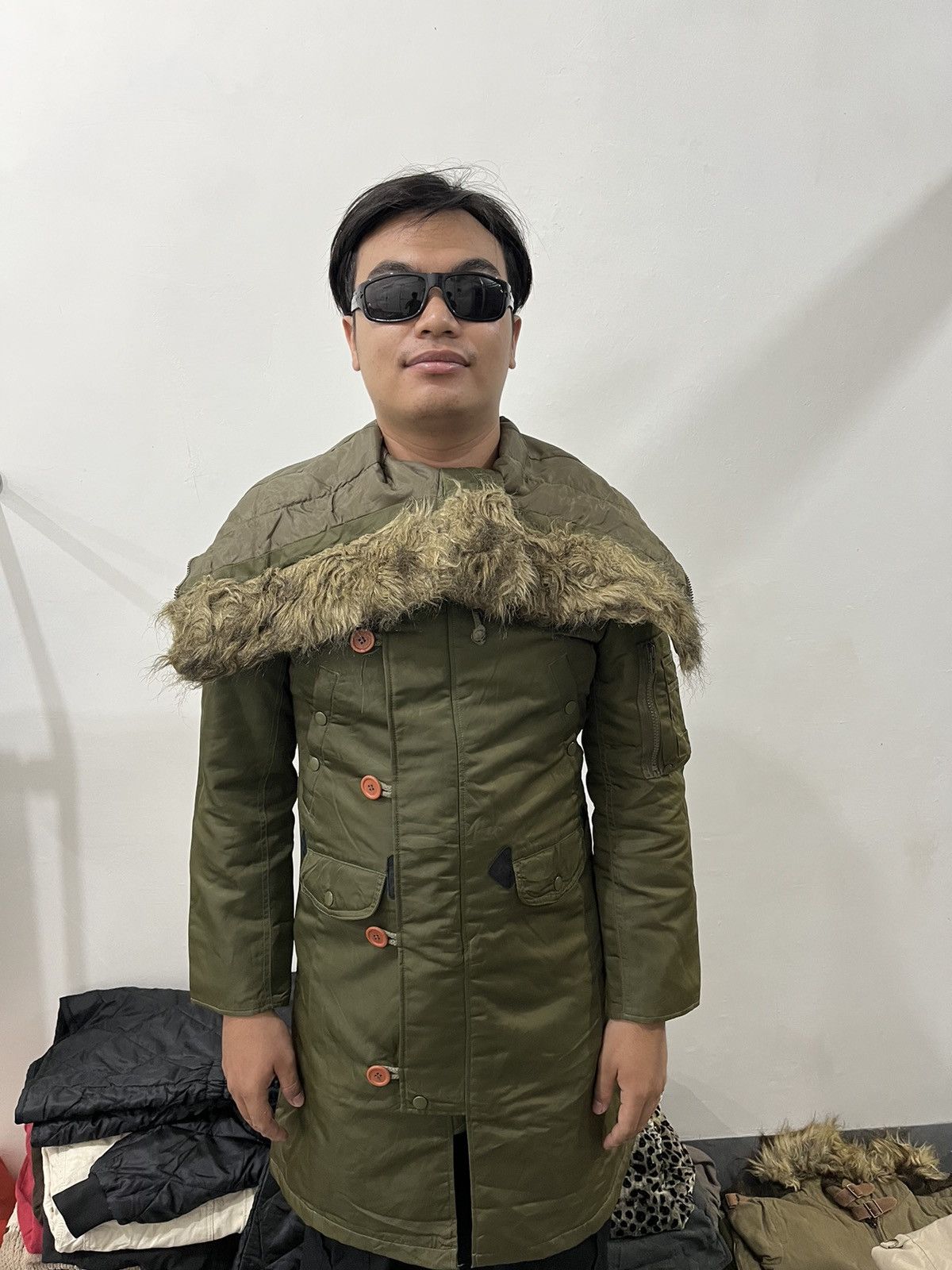If Six Was Nine × Japanese Brand × Le Grande Bleu (L.G.B.) 2000s G.O.A Bono Style N3B Type Parka Faux Fur Jacket Size US M / EU 48-50 / 2 - 7 Thumbnail