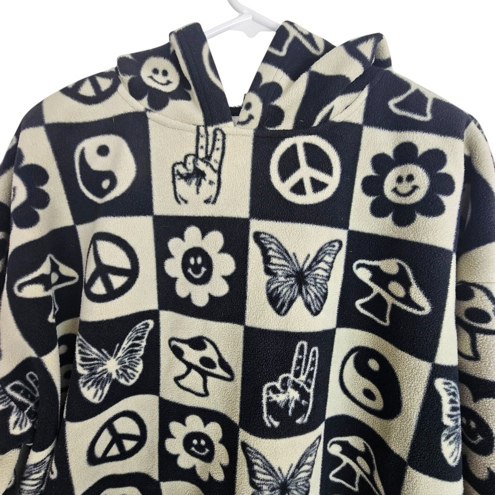 Pacsun Pacsun Unisex Oversized Fleece Hoodie Sweatshirt Sz L Artsy Size US L / EU 52-54 / 3 - 2 Thumbnail