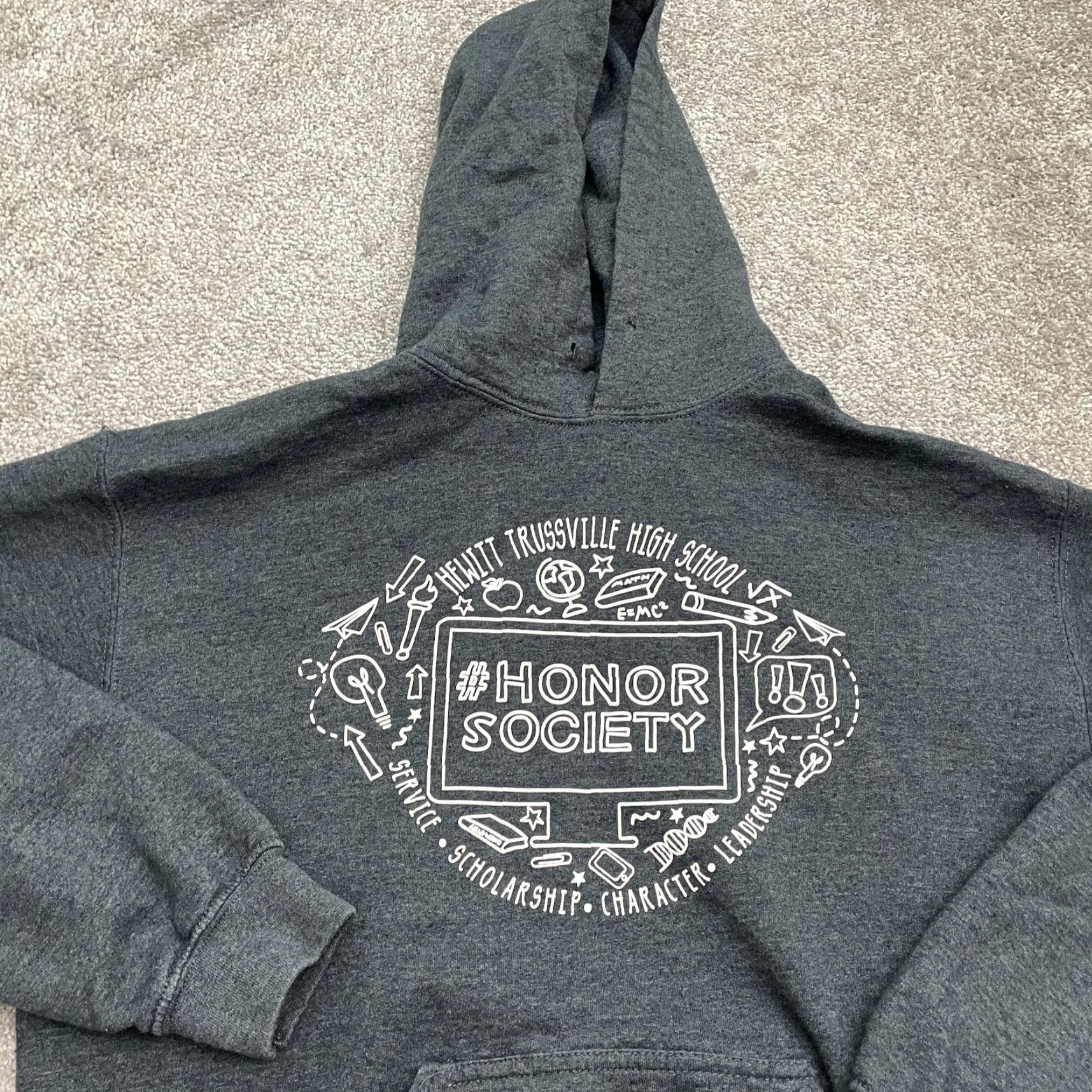 Gildan Gildan Heavy Blend Hoodie Pullover Gray Graphic Fleece Unisex Medium Size US M / EU 48-50 / 2 - 3 Thumbnail
