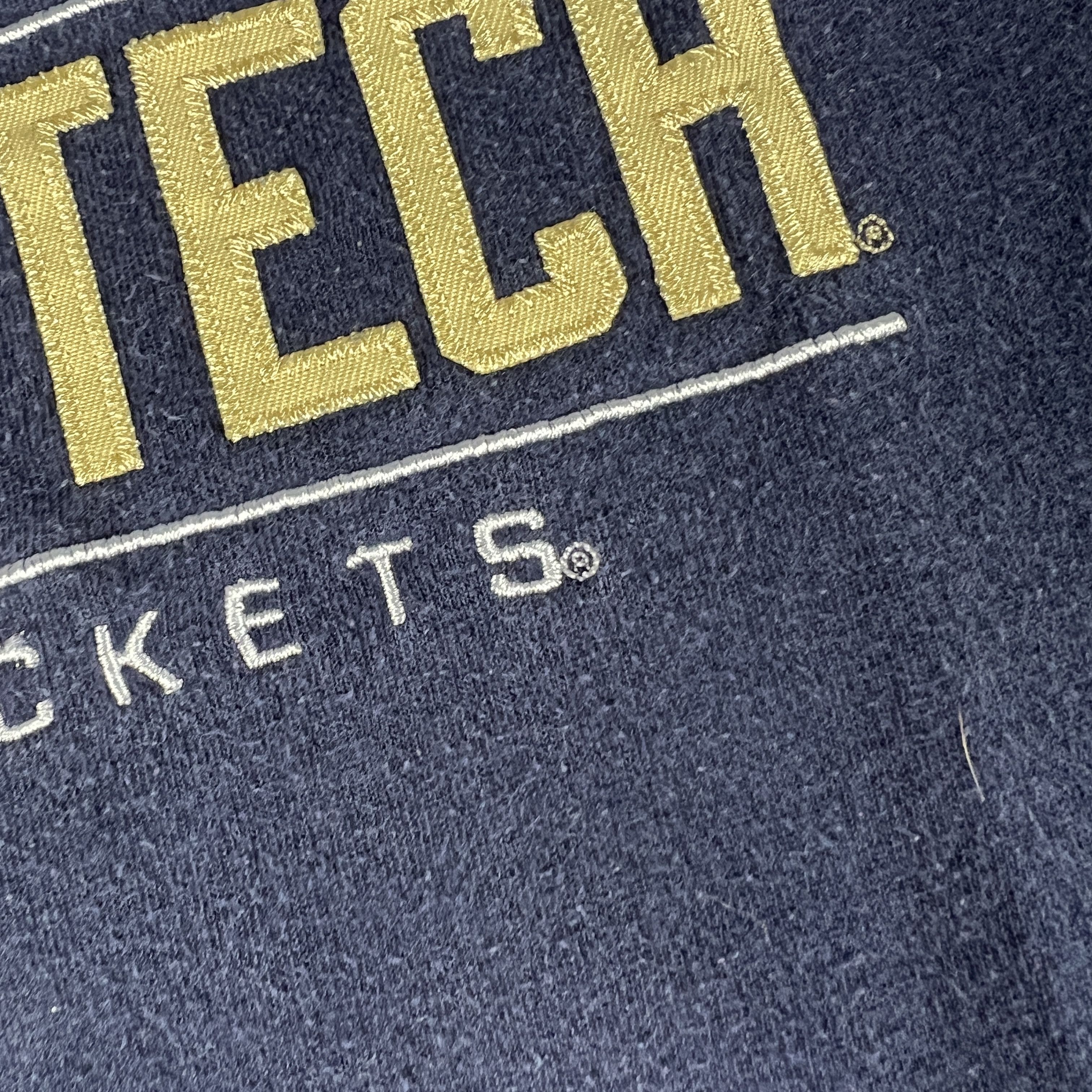 Champion × NCAA Champion Georgia Tech Yellow Jackets Sweatshirt Faded Hoodie Size US L / EU 52-54 / 3 - 6 Thumbnail