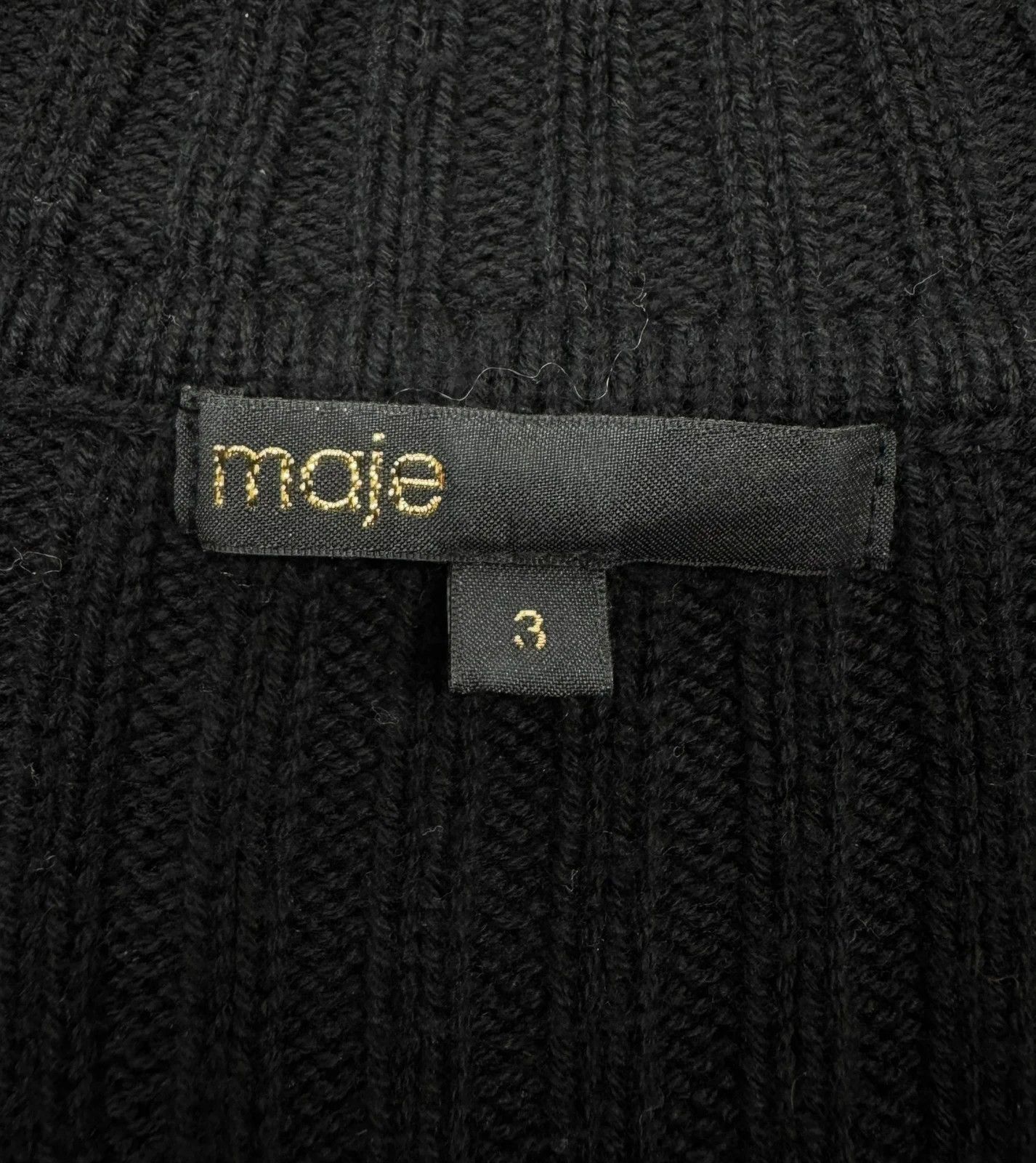 Maje Maje Maxi Dress Knit Turtleneck Wool Blend size 3 Size M / US 6-8 / IT 42-44 - 12 Thumbnail