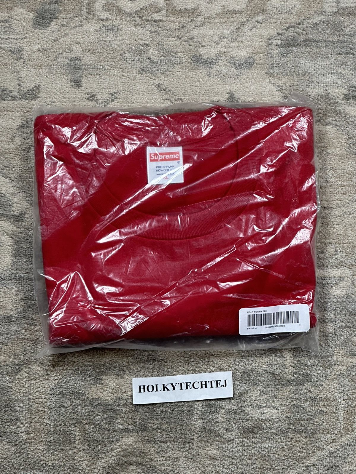 Supreme Supreme Fight For NY Tee - Red - XL - FW23 Size US XL / EU 56 / 4 - 3 Thumbnail