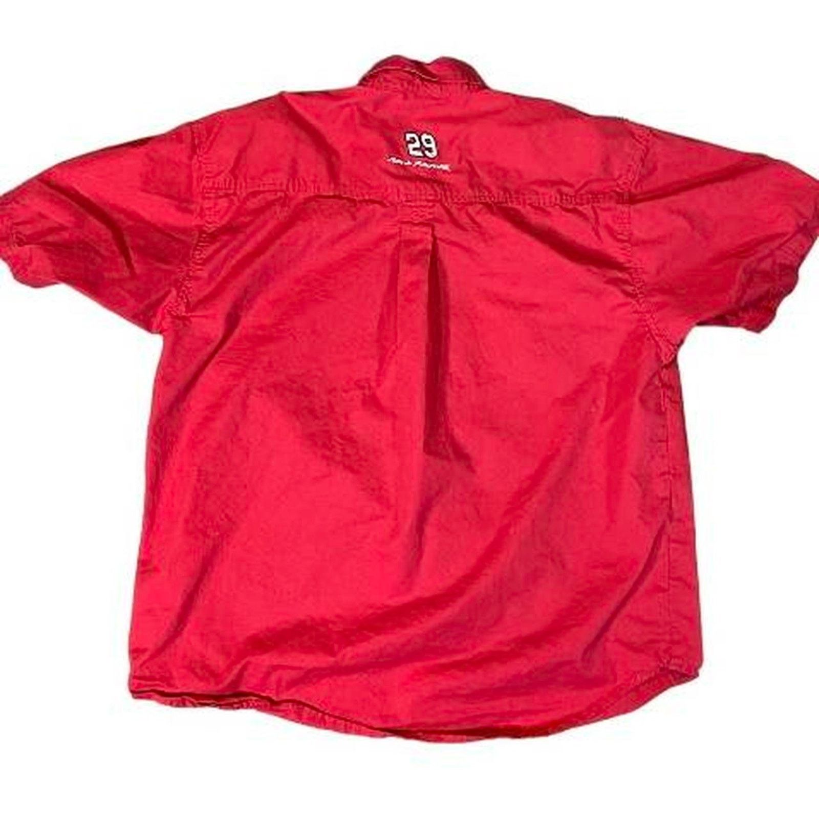 Chase Authentics Y2k red button up nascar shirt Size US XXL / EU 58 / 5 - 1 Thumbnail