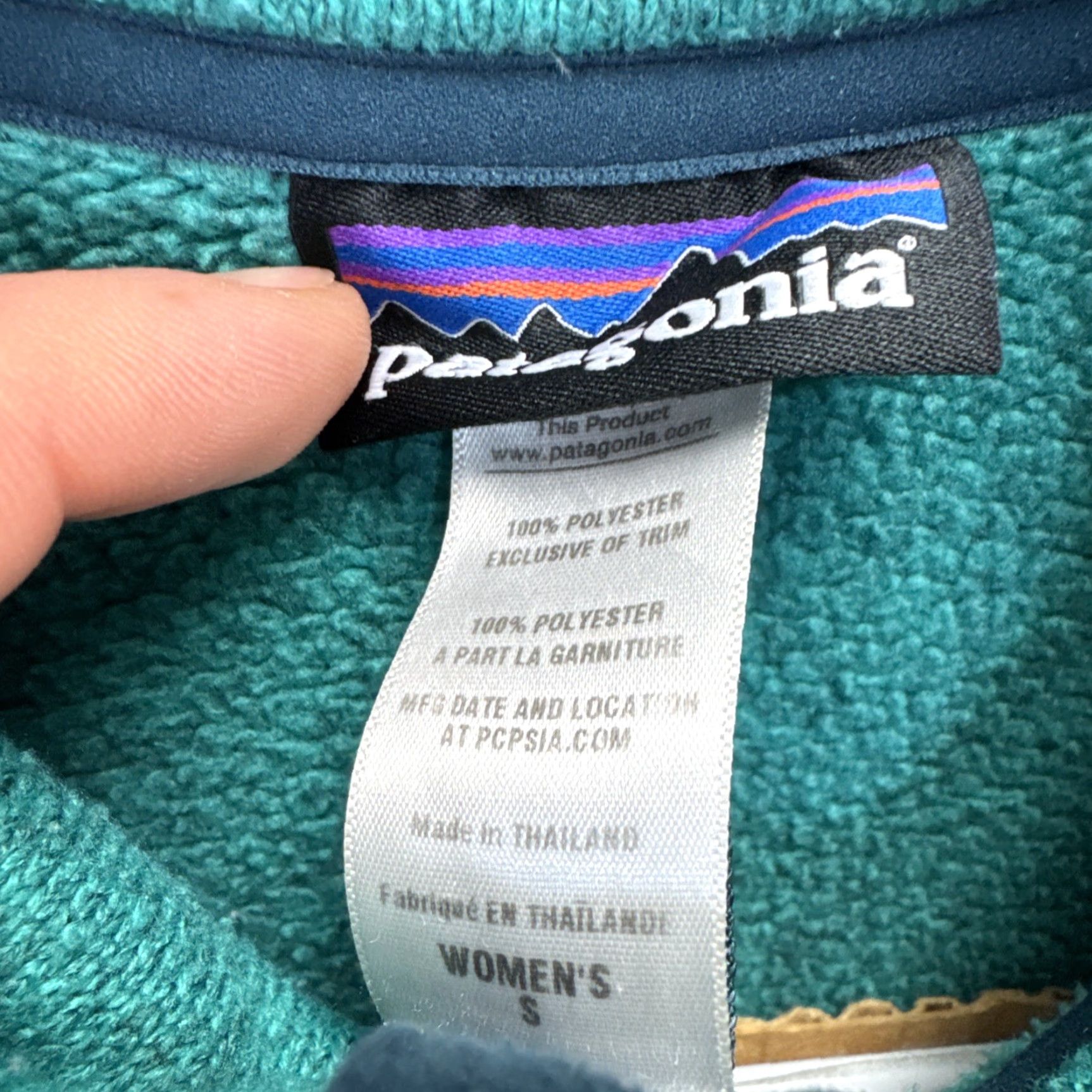 Patagonia PATAGONIA BETTER SWEATER FULL ZIP Jacket Women's Small Teal Green Outdoor Size S / US 4 / IT 40 - 2 Thumbnail
