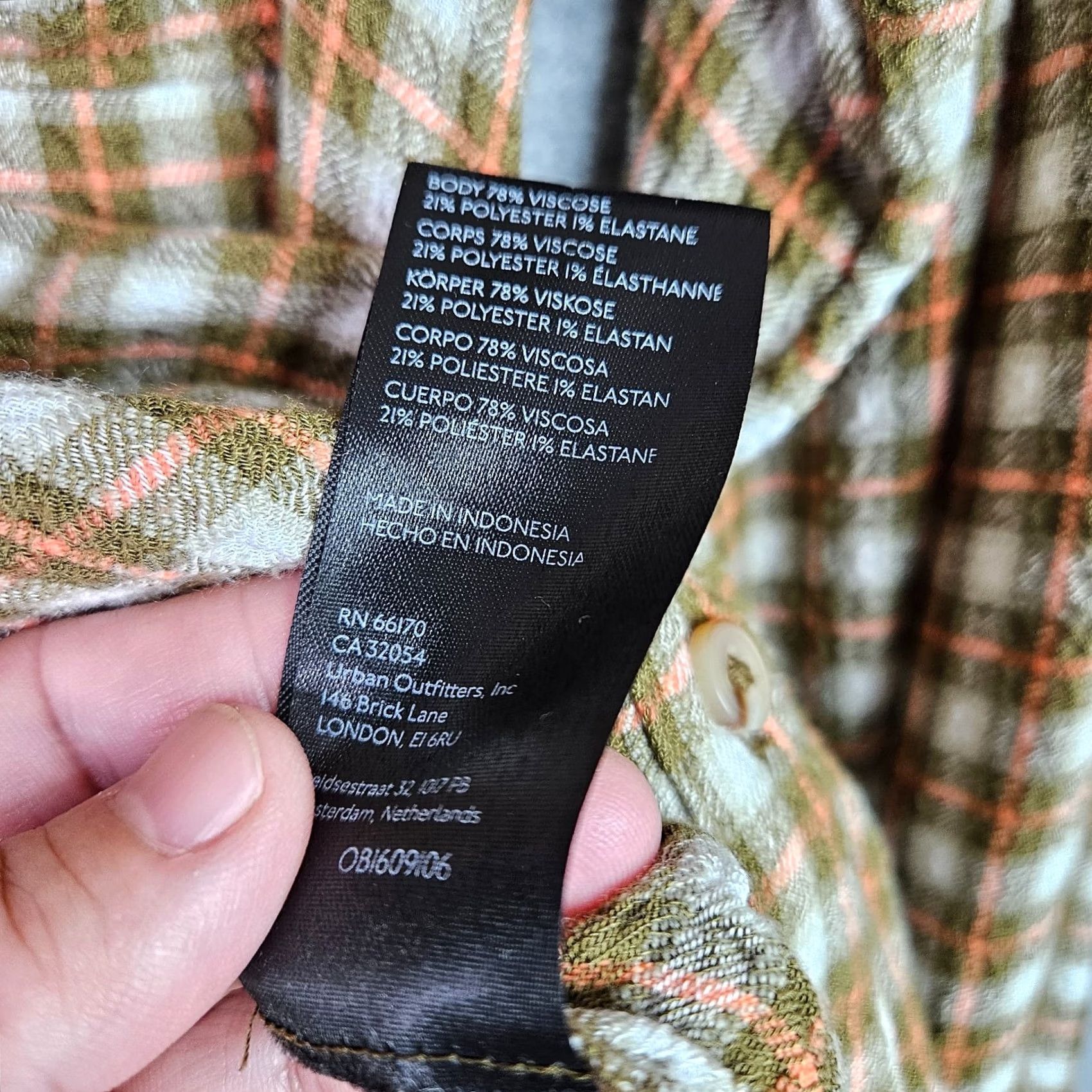 Anthropologie Anthropologie Pilcro Plaid Women's Button Front Shirt XXS Green Orange Multicolor Plaid Shirt Casual Womens Clothing Size XXS / US 00 / IT 34 - 6 Thumbnail