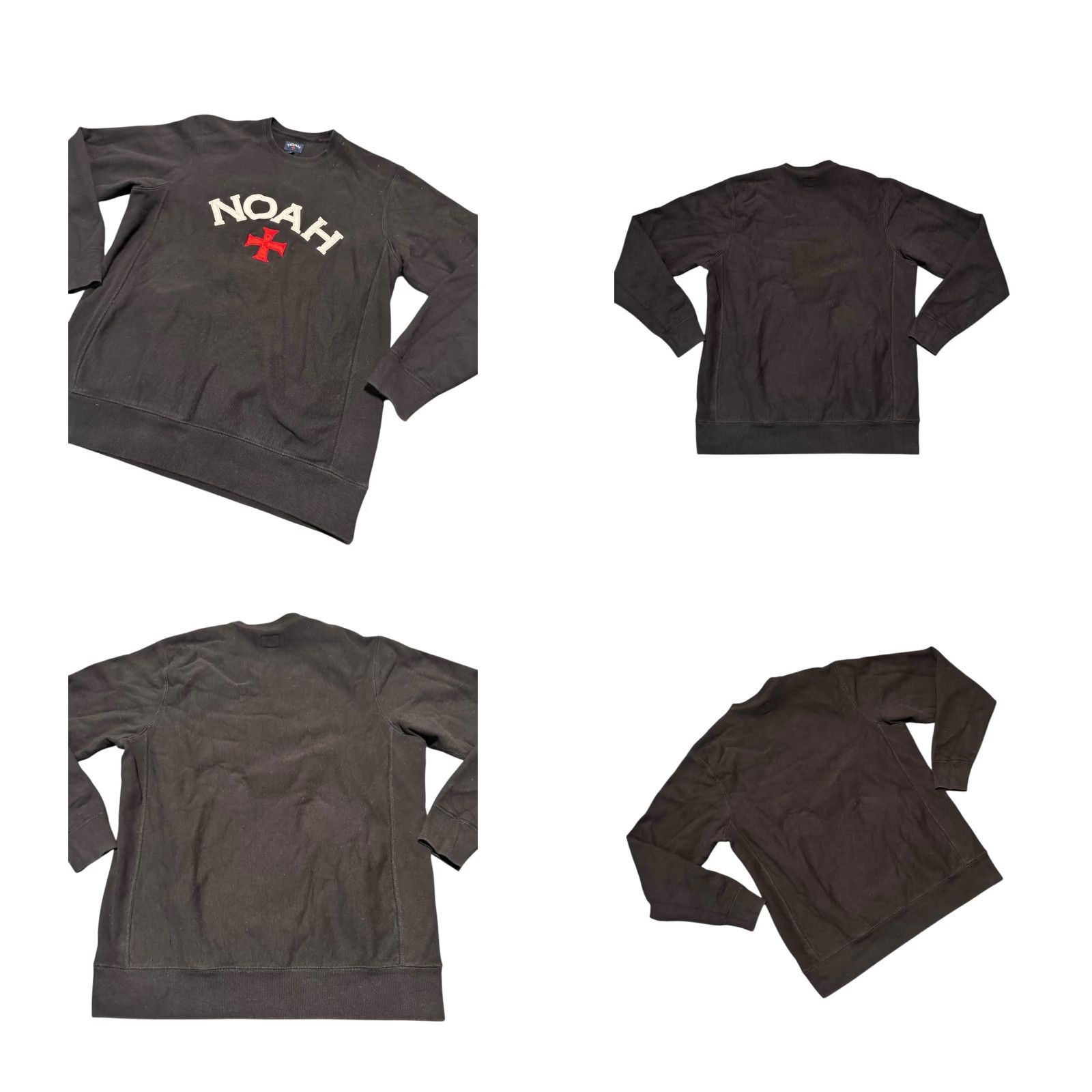 Noah NOAH NYC Sweatshirt Mens Black Large Graphic Print Logo Crew Neck Fleece Size US S / EU 44-46 / 1 - 8 Thumbnail