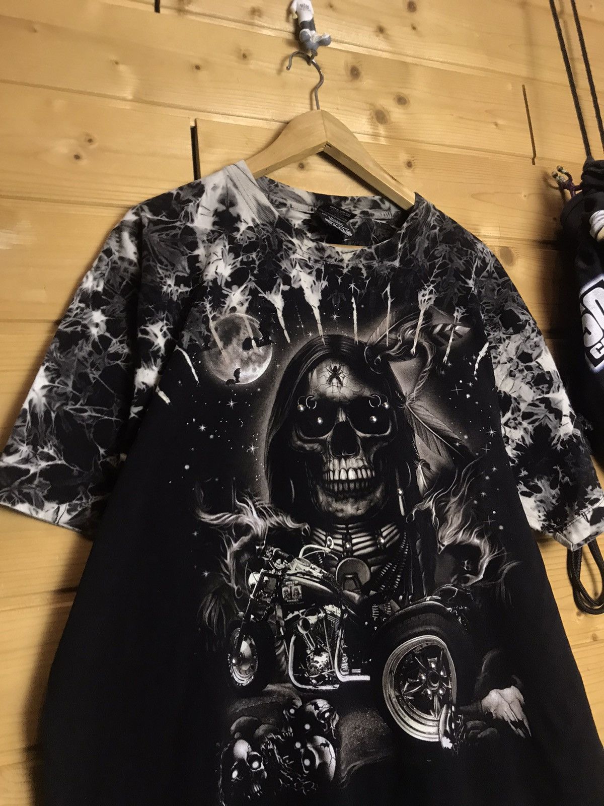 Vintage Vintage Skeleton biker t shirt Size US XL / EU 56 / 4 - 1 Thumbnail