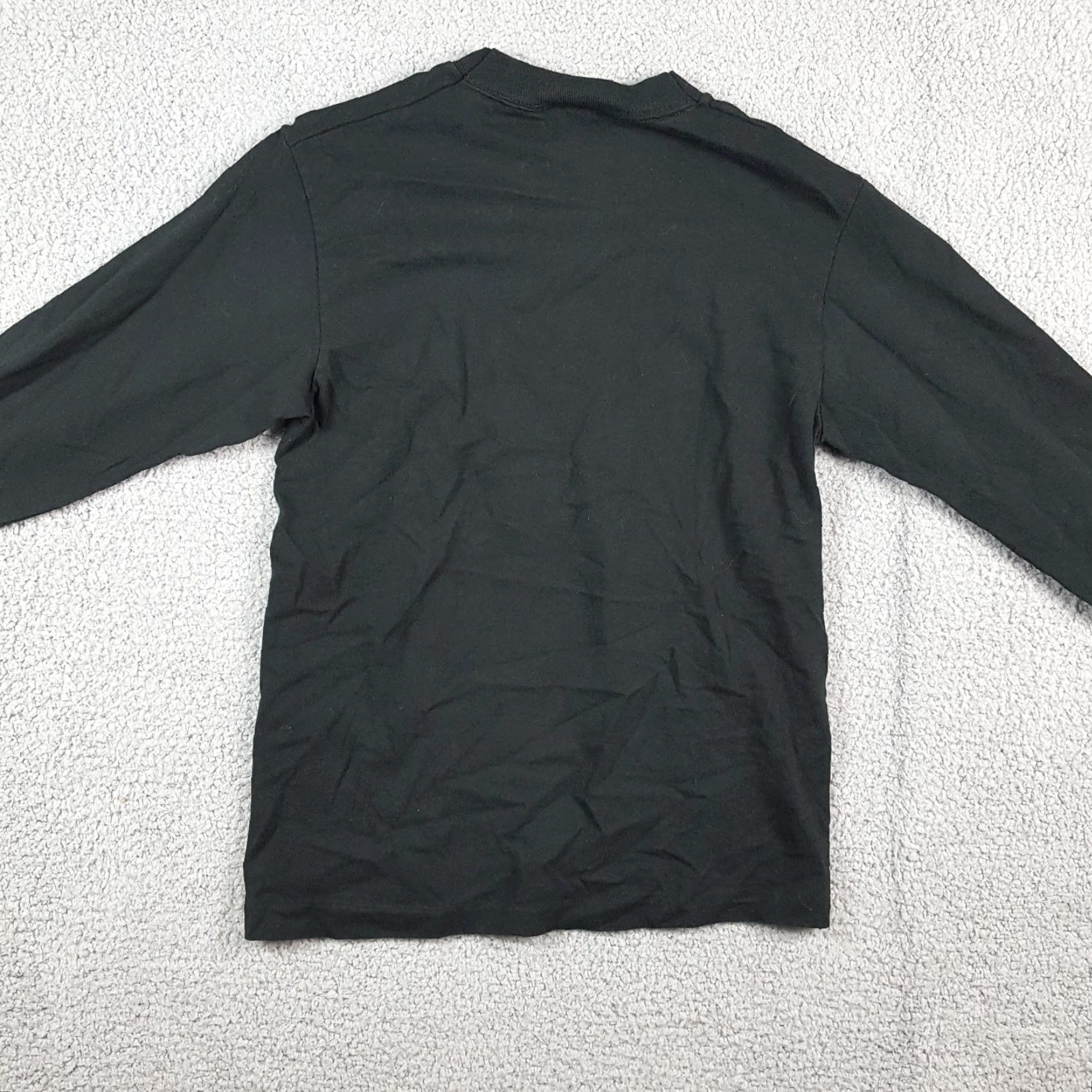 Fruit Of The Loom VINTAGE Carolina Panthers T-Shirt Long Sleeve XS Black Crew Neck 1990s School Football Baseball Collegiate Embroidered Logo Men Size US XS / EU 42 / 0 - 5 Thumbnail