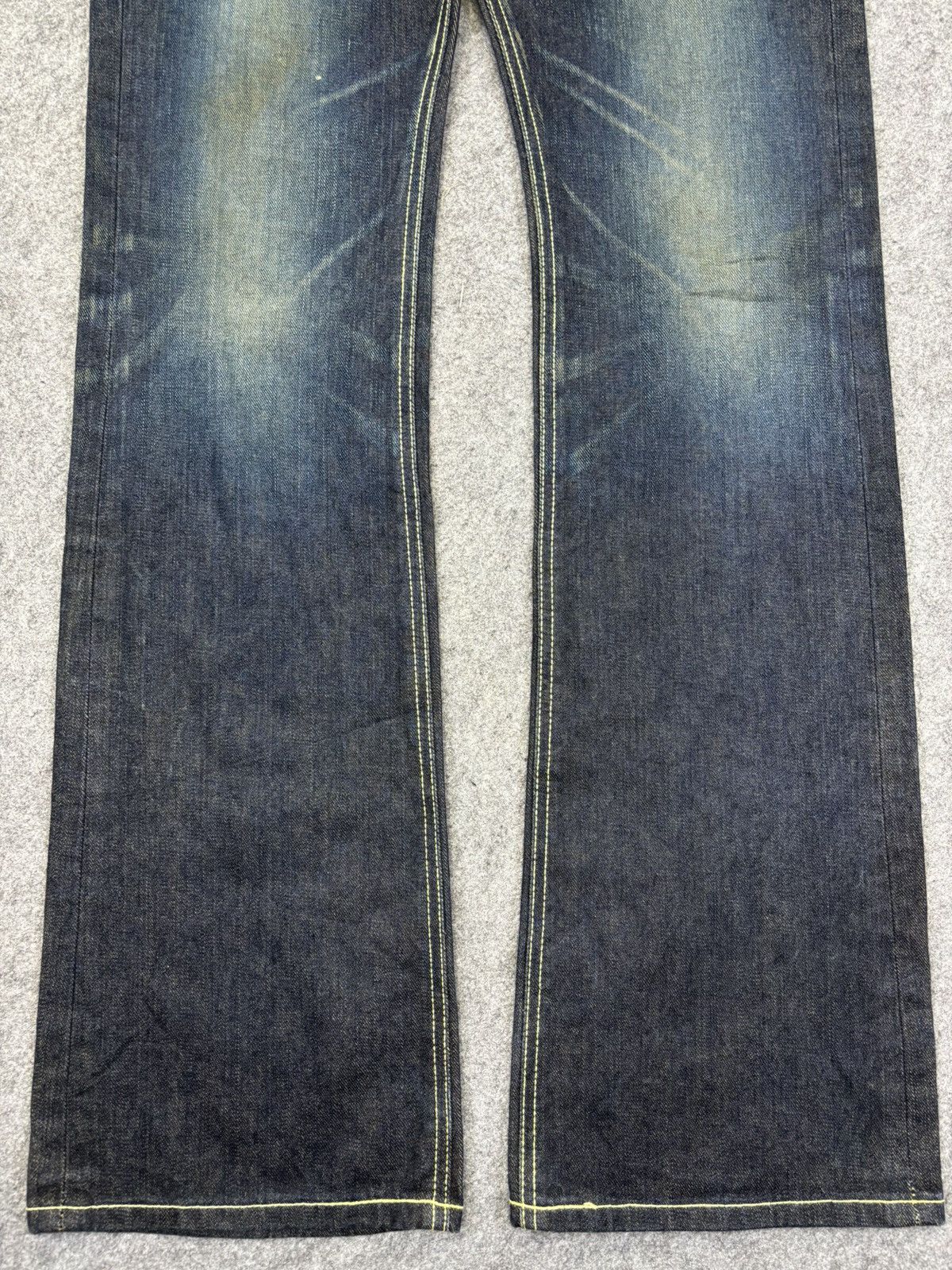 Lee 💥Archival Super Flare💥Lee Crazy Mudwash Flare Denim K5 Size US 29 - 4 Thumbnail