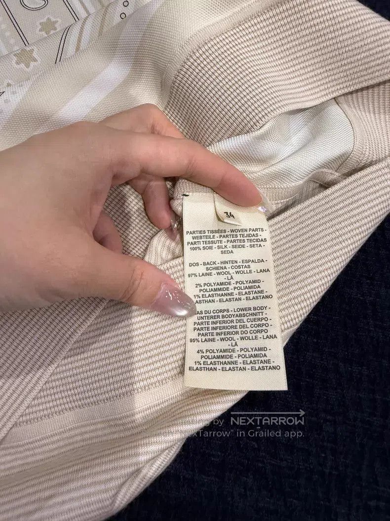Hermes Hermes 25FW patterned printed silk short-sleeve - mulberry Size XXS / US 00 / IT 34 - 4 Thumbnail