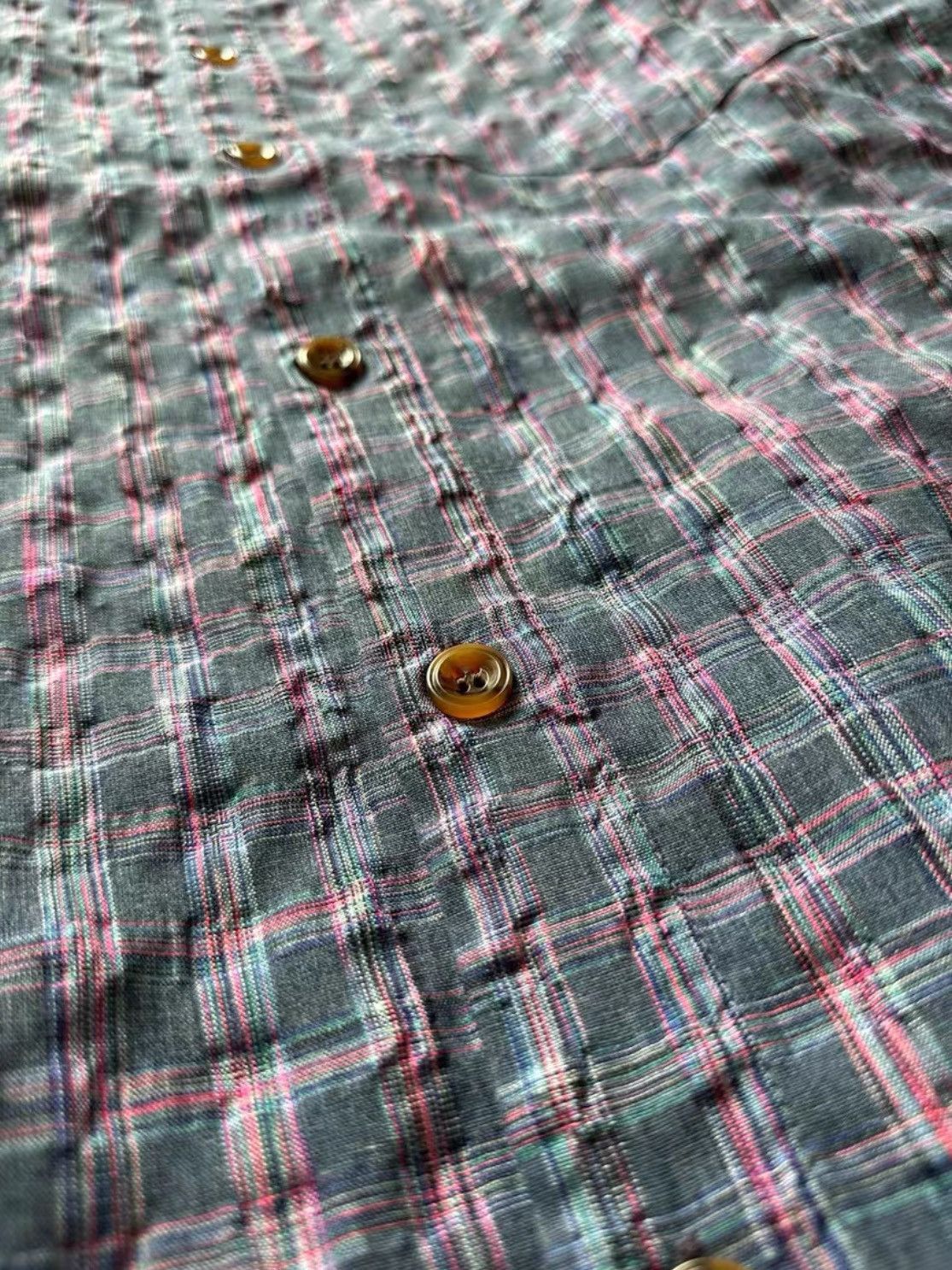 Undercover Sz 2 Undercover Winkled Plaid Shirt Size US M / EU 48-50 / 2 - 4 Thumbnail
