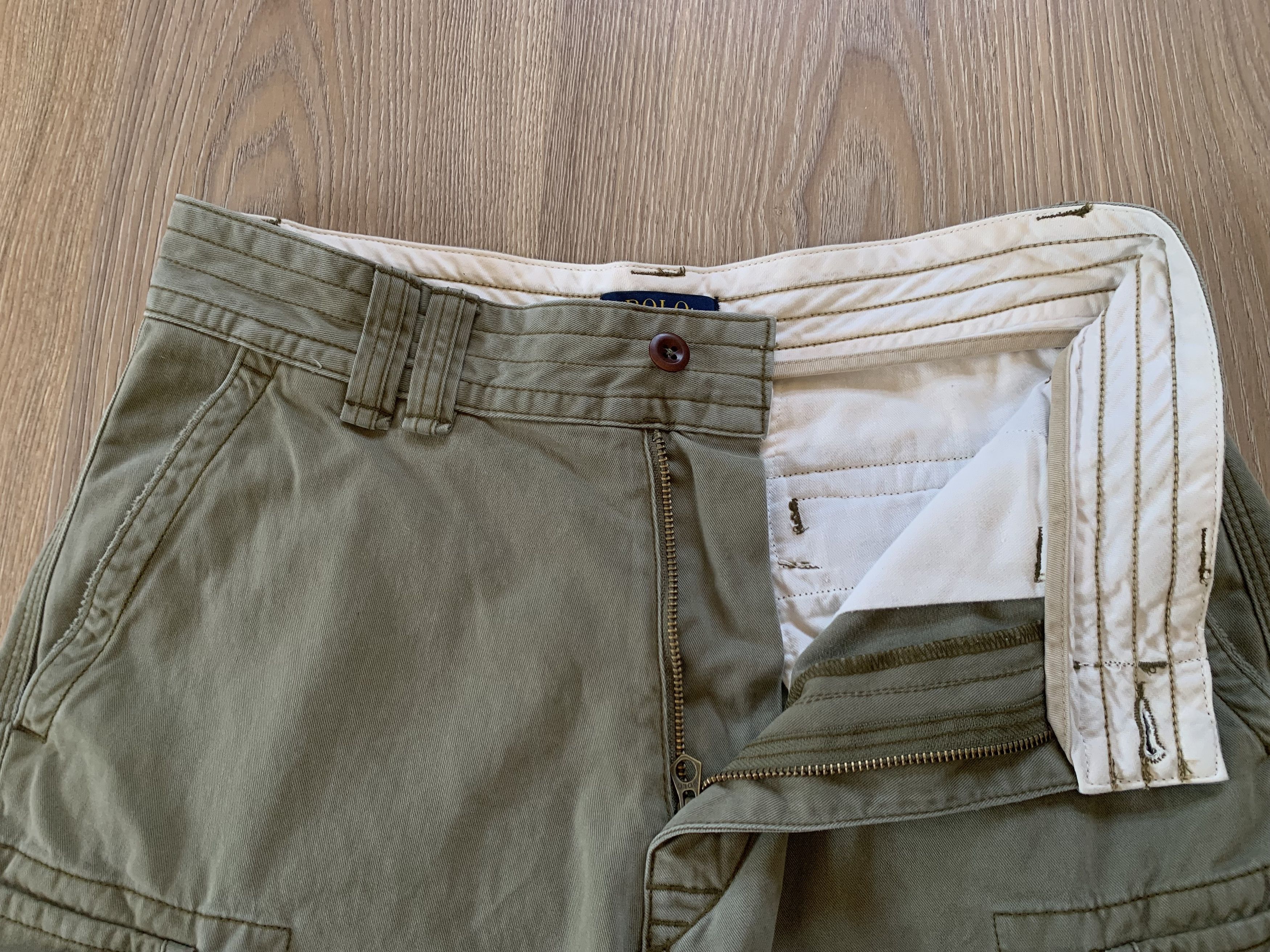 Polo Ralph Lauren Mens Polo Ralph Lauren Vintage Y2K Military Cargo Shorts Size US 31 - 5 Thumbnail