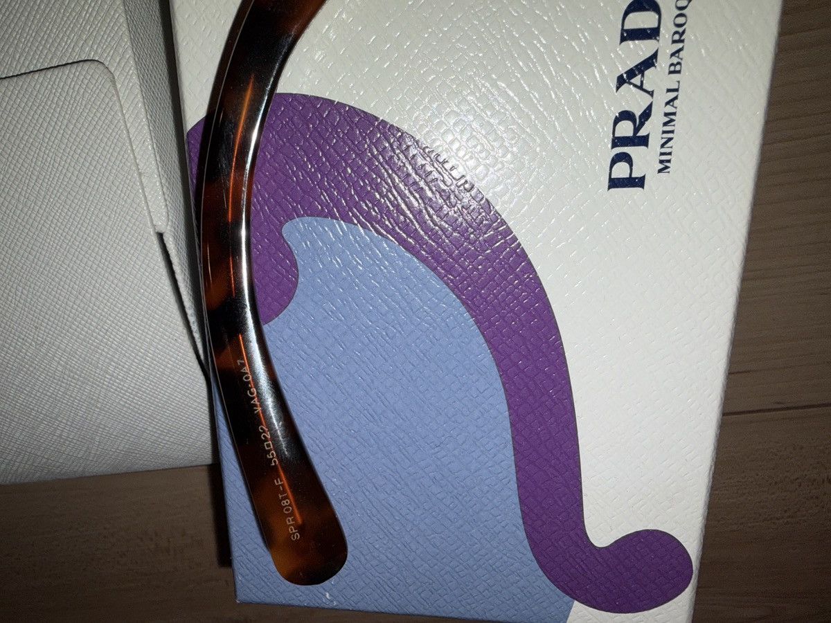 Prada WHITE Prada baroque sunglasses Size ONE SIZE - 4 Thumbnail