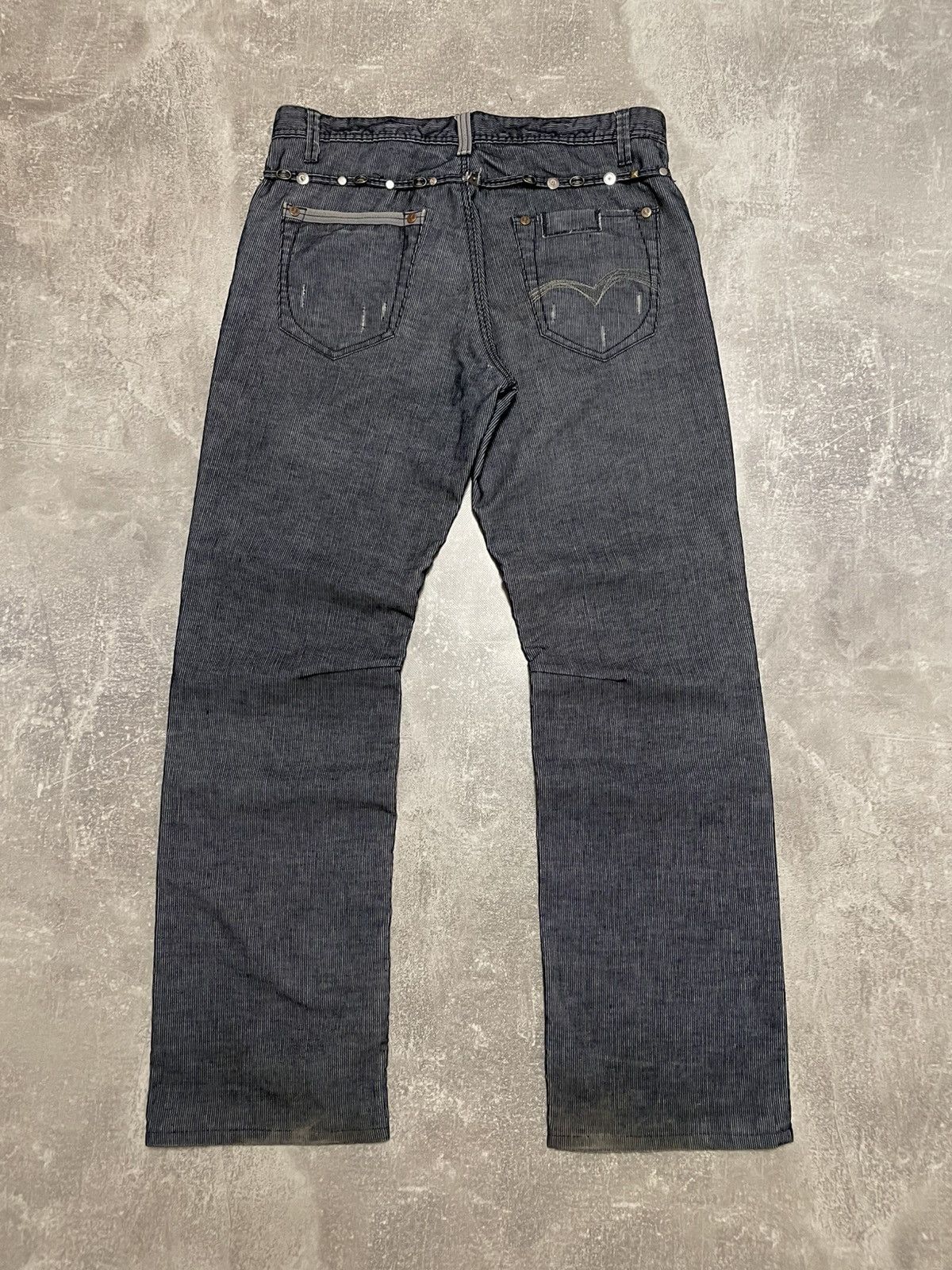 Affliction Vintage Reactive Avant Garde Studded Buggy Pants Y2K Size US 34 / EU 50 - 1 Thumbnail
