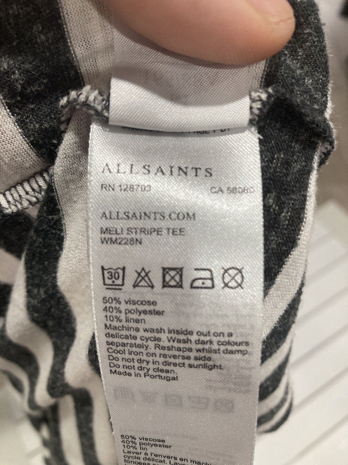 Allsaints ALLSAINTS Meli Striped Tee Size US M / EU 48-50 / 2 - 5 Thumbnail