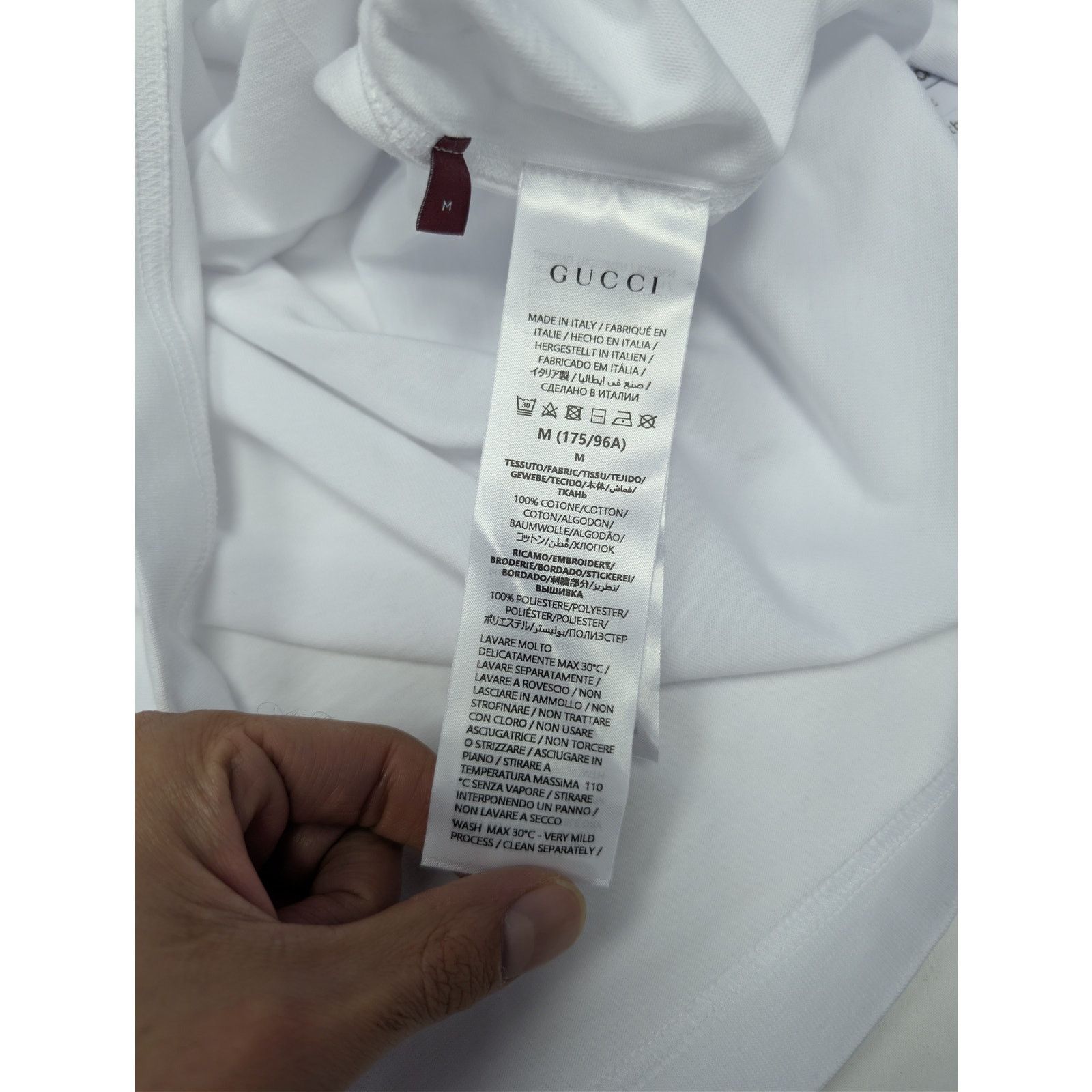 Gucci o1rshd1 Q:2 / Logo-Print Cotton Jersey T-shirt in White Size US M / EU 48-50 / 2 - 16 Thumbnail