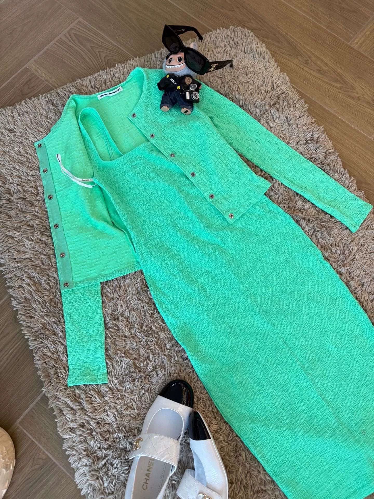 Alexander Wang Alexander Wang Green Backless Slip Dress Size S / US 4 / IT 40 - 1 Thumbnail
