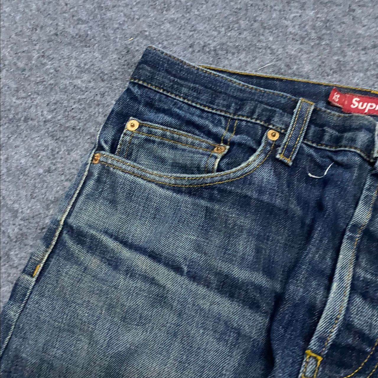 Supreme 💥Best Offer💥Vintage Supreme Selvegde Distressed Denim Size US 32 / EU 48 - 9 Thumbnail