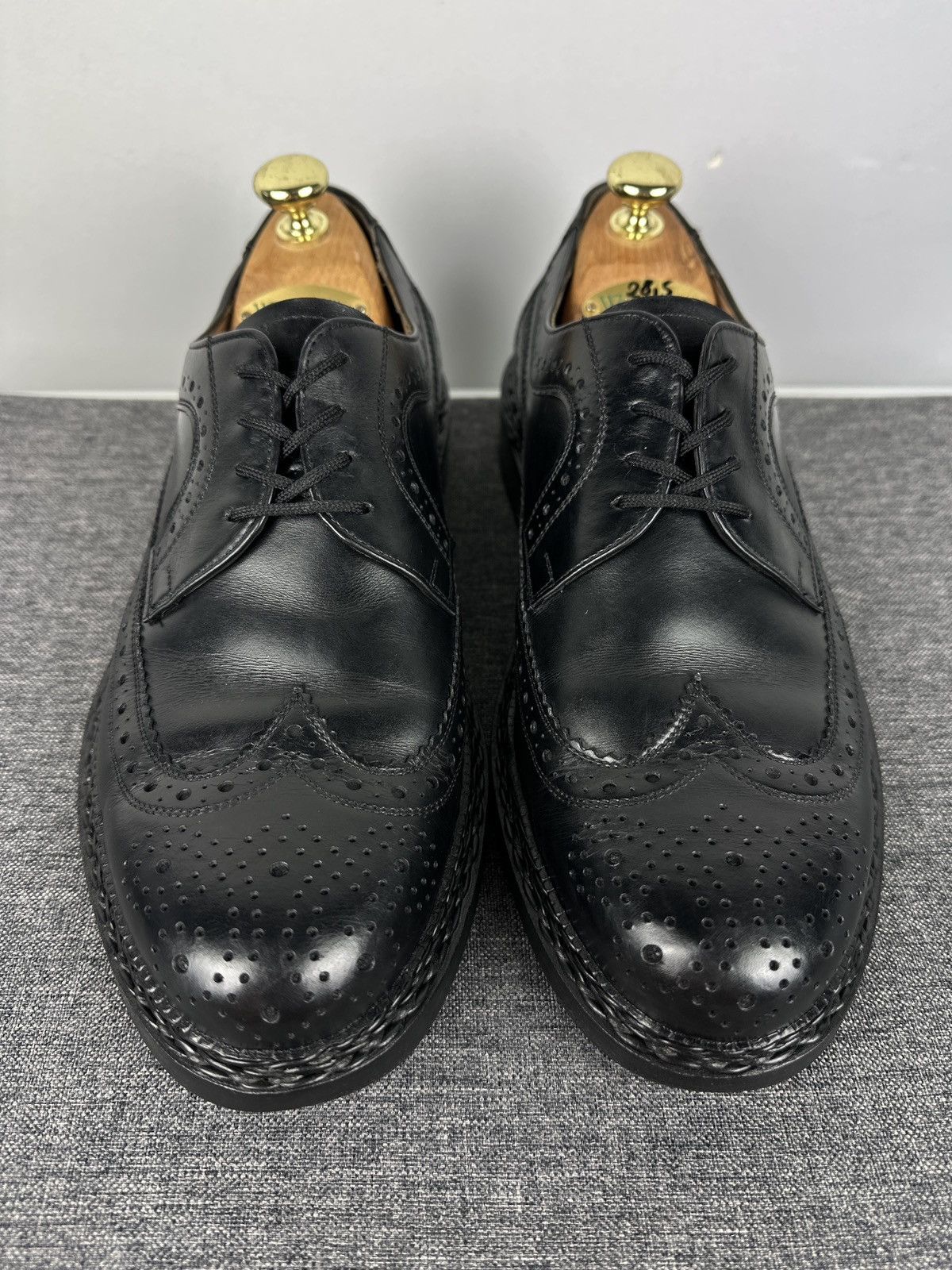 Heinrich Dinkelacker Heinrich Dinkelacker Leather Wingtip Brogue Derby Shoes UK 8 Size US 9 / EU 42 - 4 Thumbnail