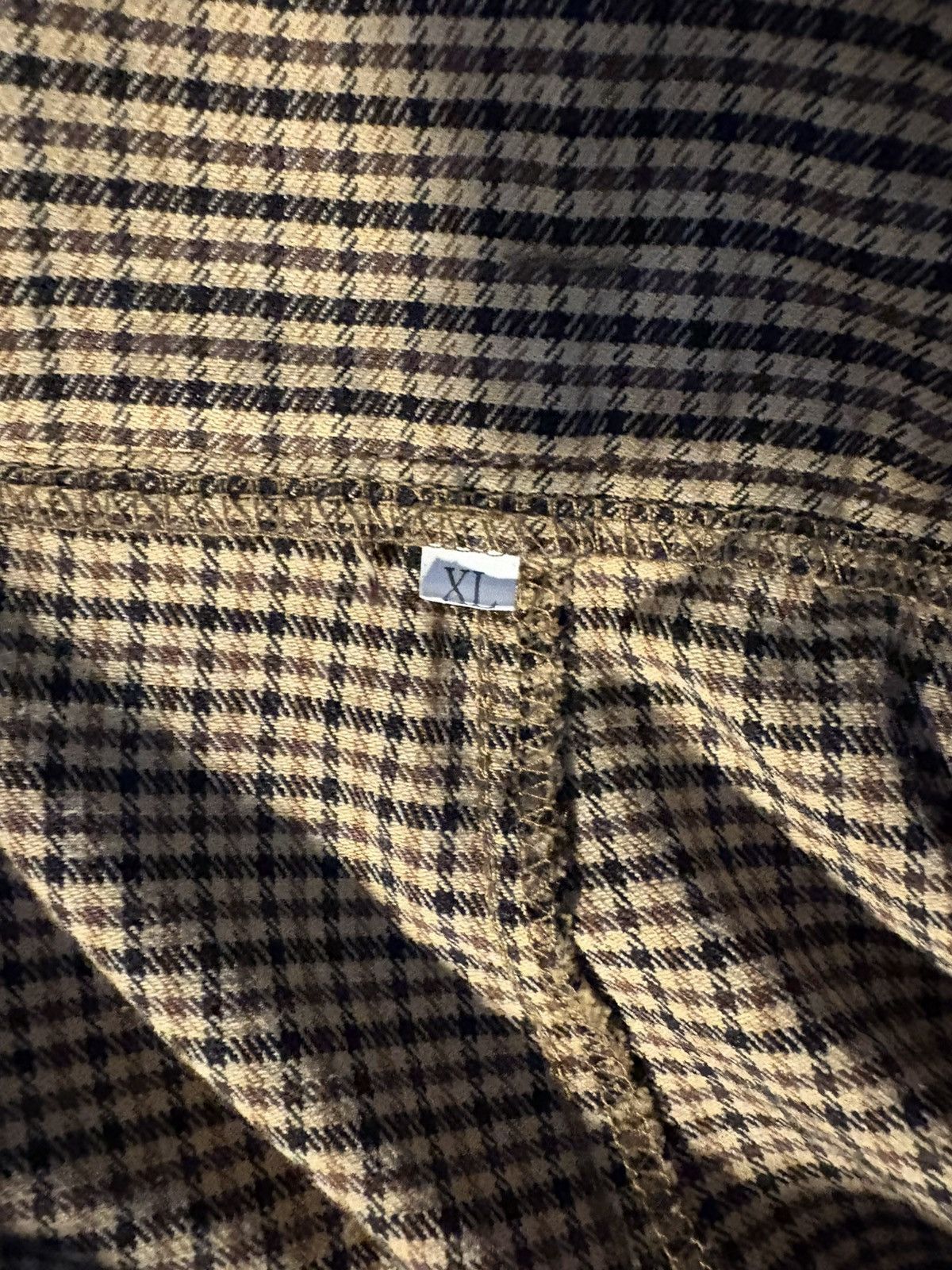 Other Women's Beige Check Pleated Wide-Leg Dress Plaid Accent XL Size 40" / US 18 - 3 Thumbnail
