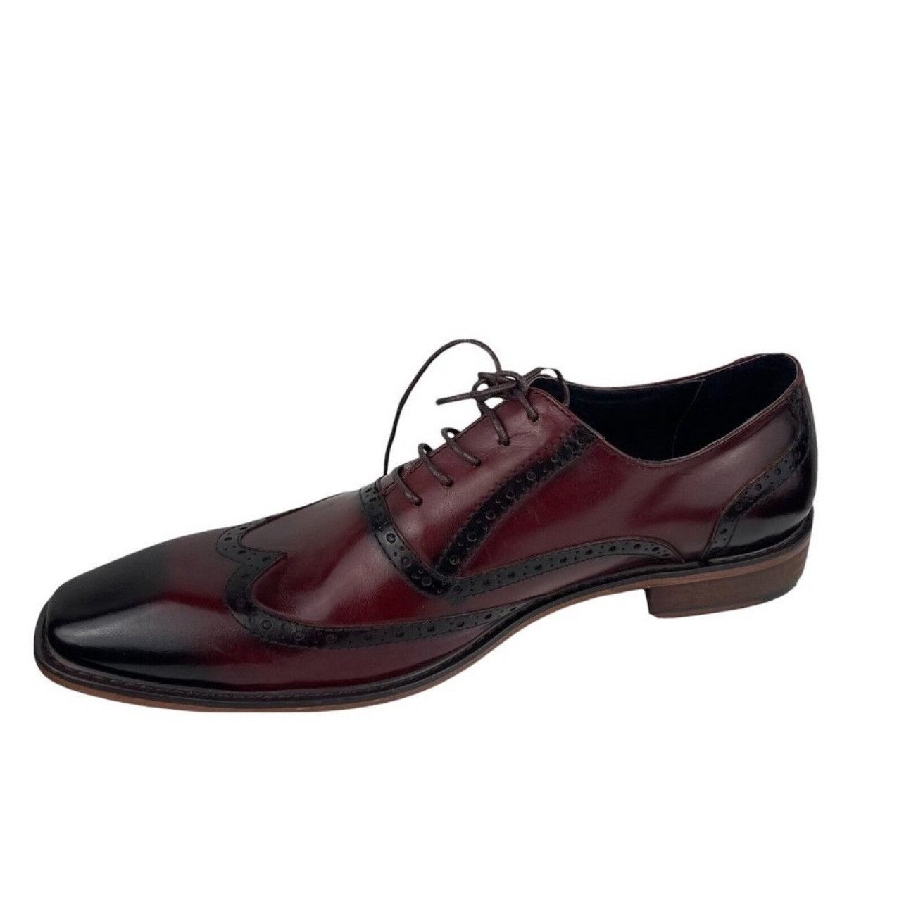 Other Asher Green Burgundy Oxford Dress Shoes - Size 10 Size US 10 / EU 43 - 1 Thumbnail