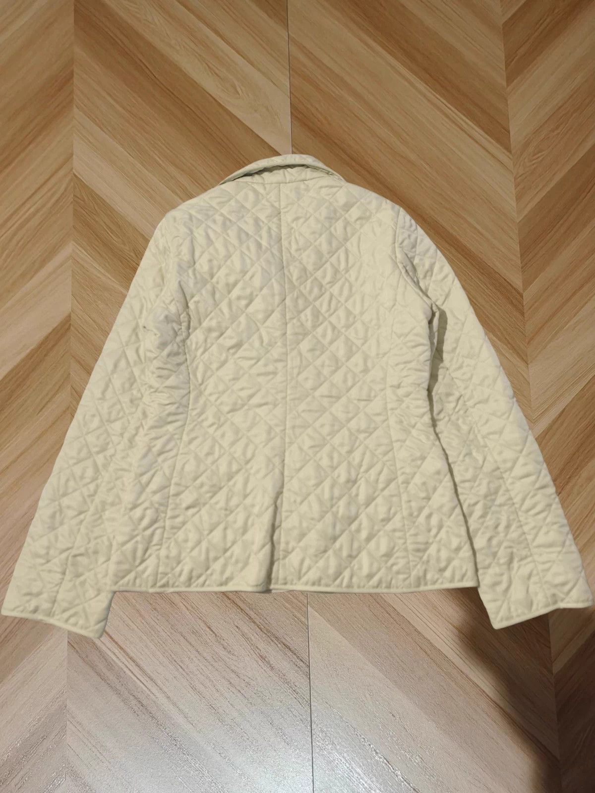 Burberry Burberry 99 New Cream Cotton Jacket Size XS / US 0-2 / IT 36-38 - 2 Thumbnail