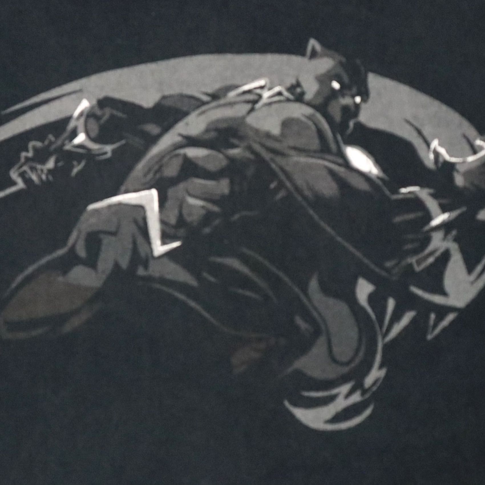 Vintage Marvel Black Panther T Shirt Mens XL Black Short Sleeve Graphic Print Shirt Black Panther Theme Mens XL Size US XL / EU 56 / 4 - 5 Thumbnail