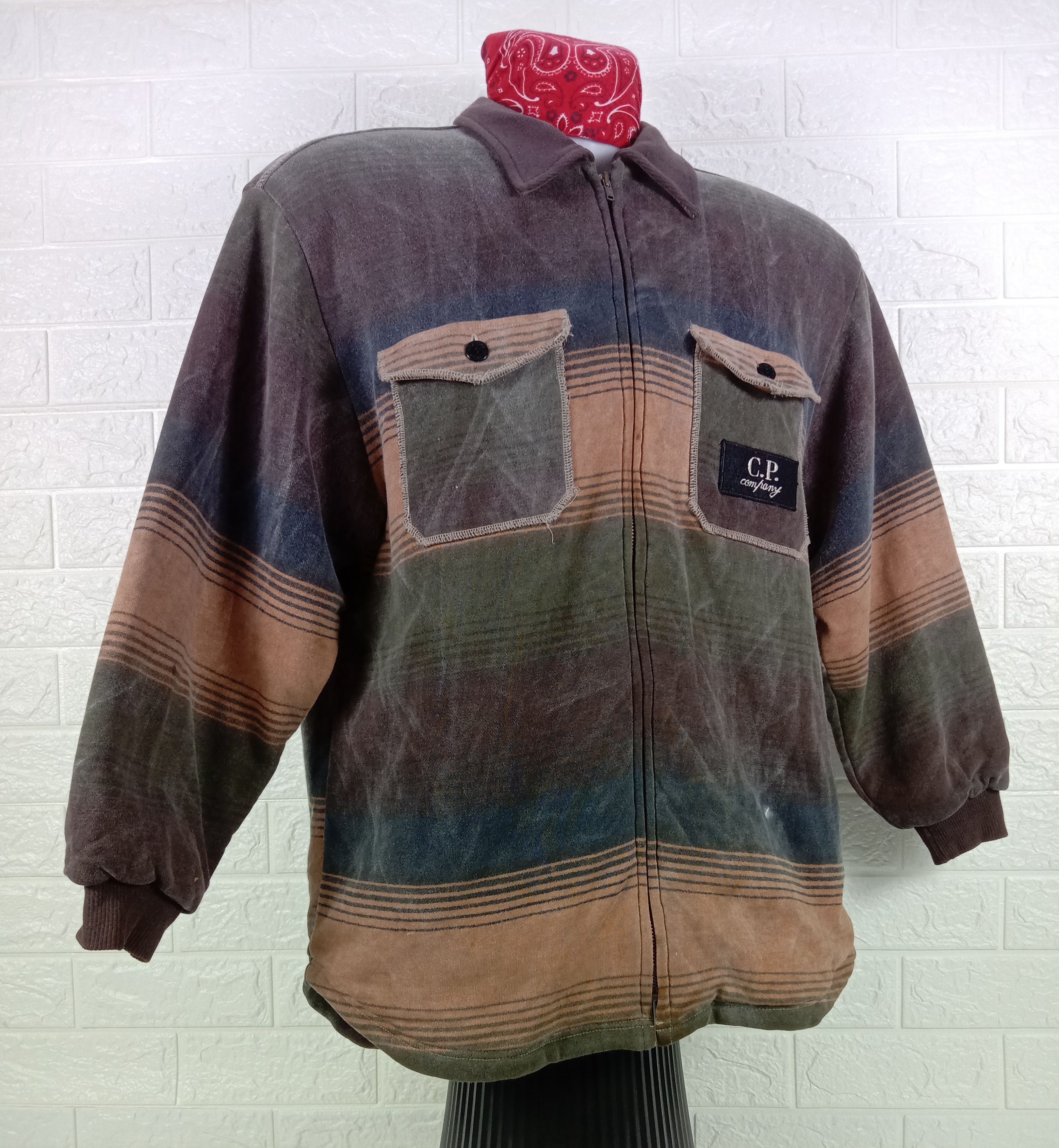 C.P. Company Vintage C.P. Company Striped Jacket Size US L / EU 52-54 / 3 - 2 Thumbnail