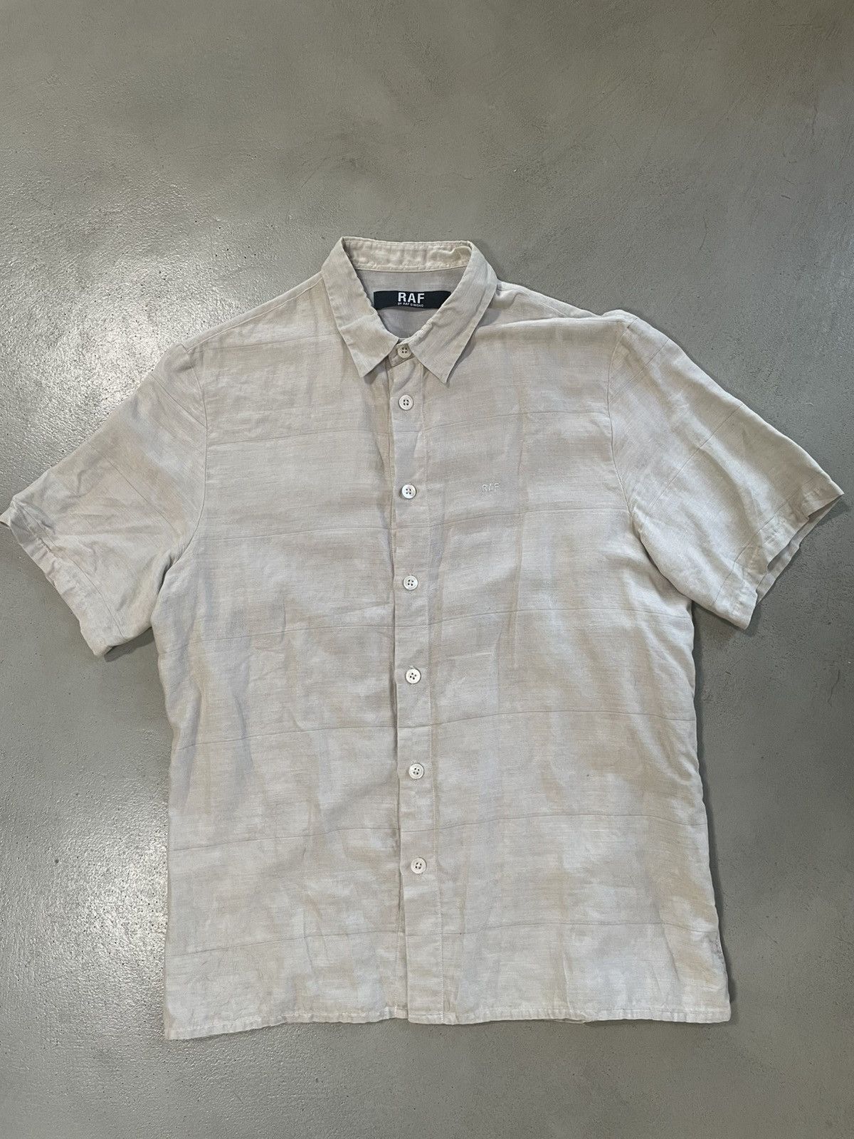 Raf by Raf Simons RAF by RAF Simons Vintage Button Down Short Sleeve Shirt Size US S / EU 44-46 / 1 - 1 Thumbnail