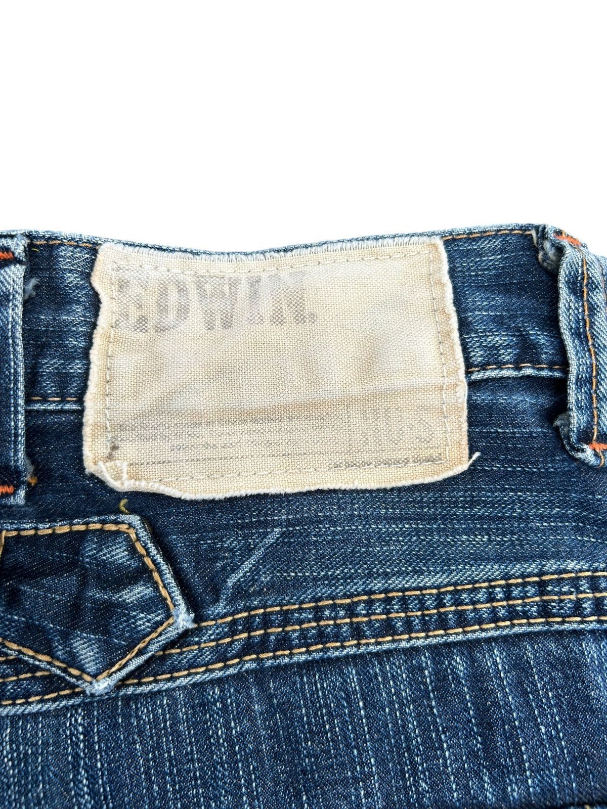 Kapital Flare Vintage Edwin Buckle Back Distressed Denim Jeans Size US 31 - 5 Thumbnail