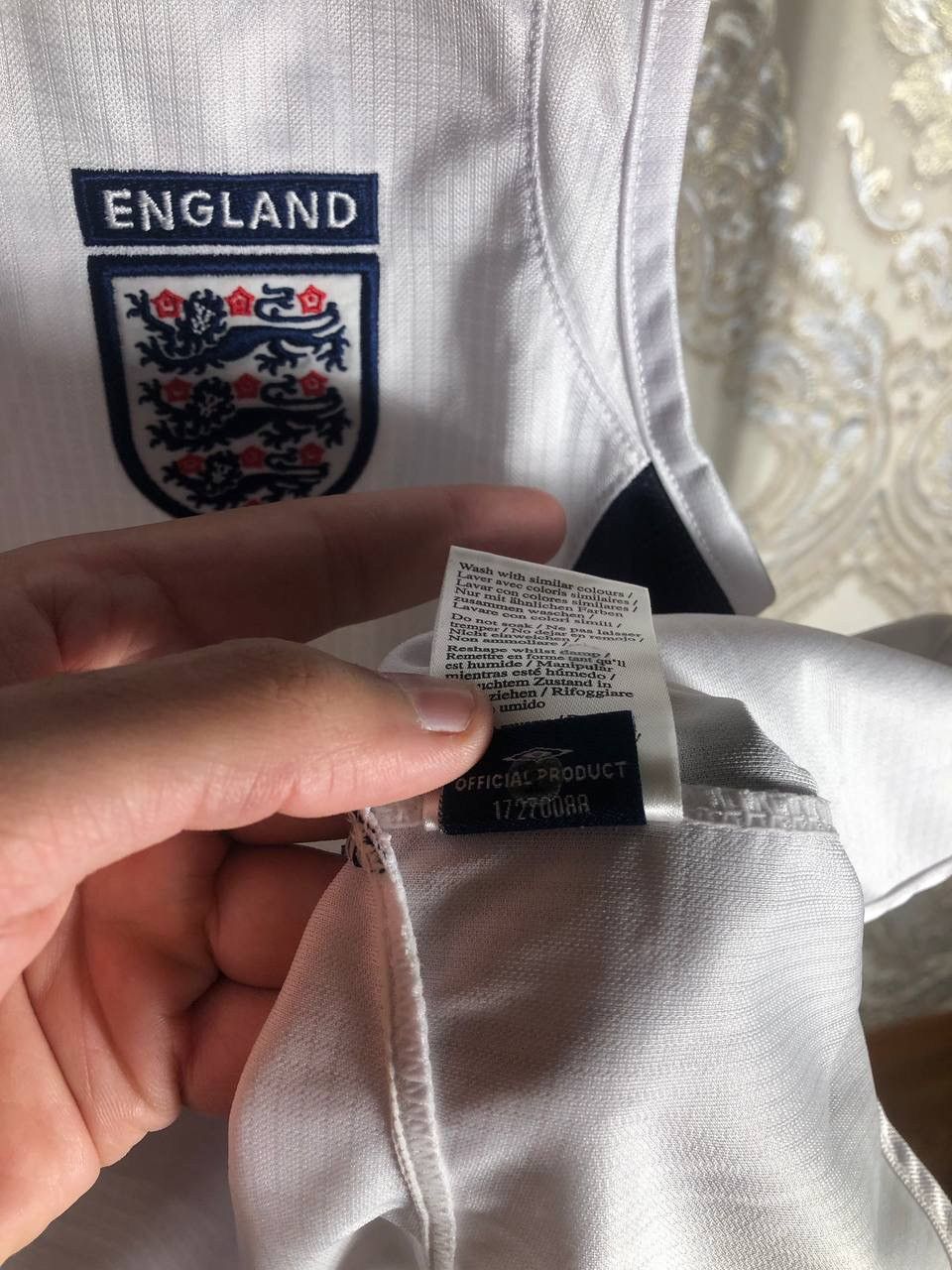 Umbro × Vintage VERY RARE UMBRO ENGLAND RETRO SOCCER JERSEY BLOKECORE Y2K Size US M / EU 48-50 / 2 - 5 Thumbnail