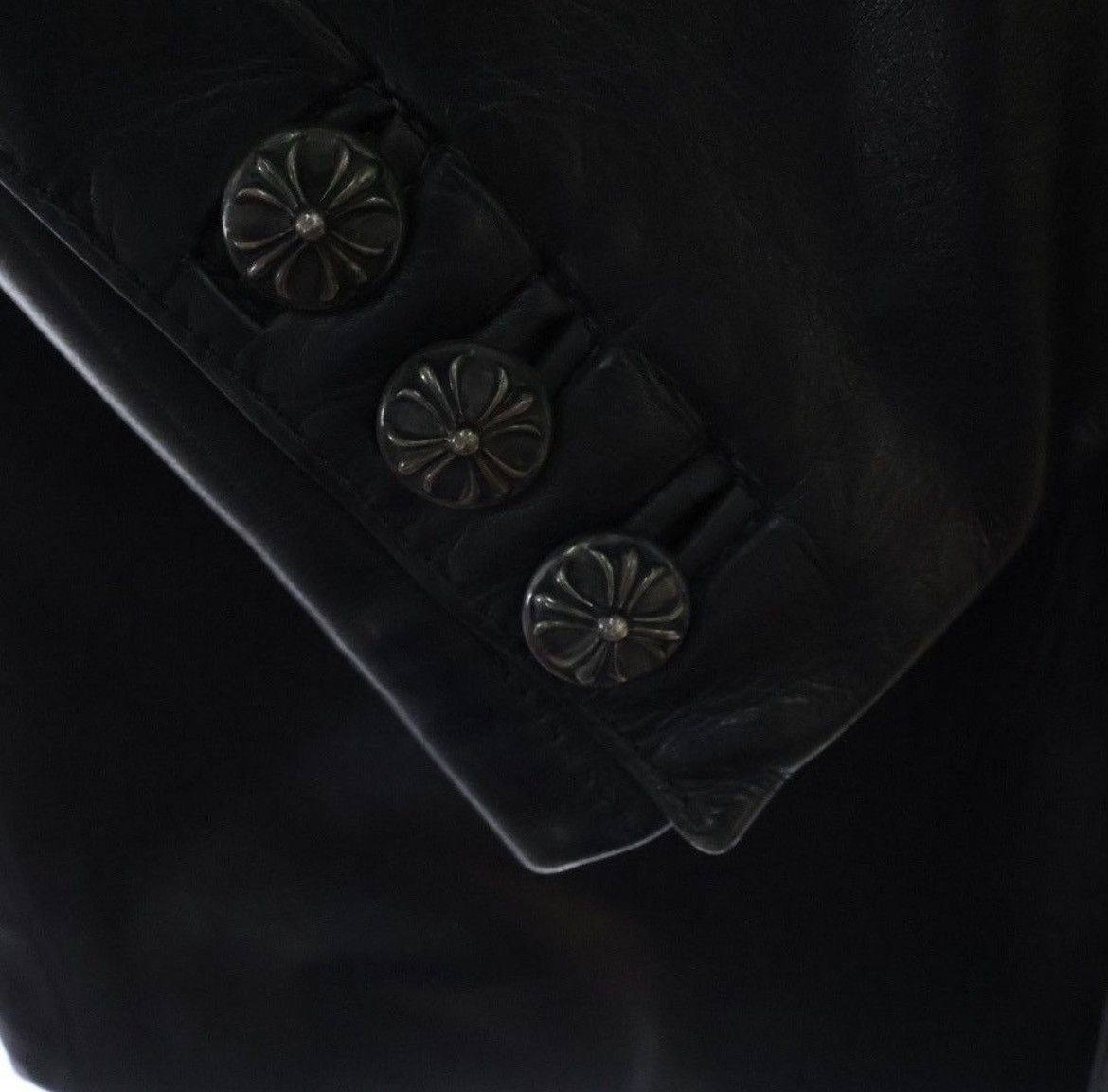 Chrome Hearts Chrome Hearts Old Cross Ball Leather Jacket Black Size US M / EU 48-50 / 2 - 5 Thumbnail