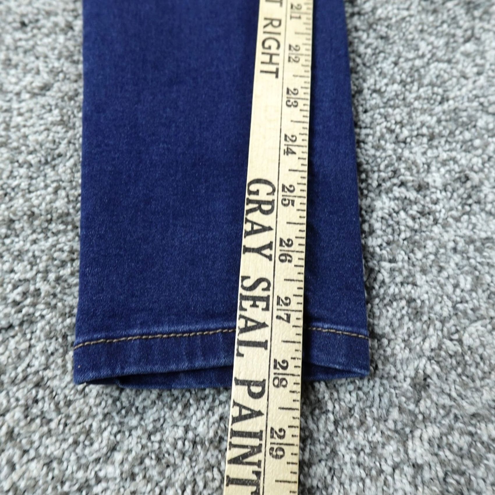 Vintage Curve Appeal Jeans Womens 2 Dark Blue Denim High Rise Skinny Stretch Flex Jeans Size 26" / US 2 / IT 38 - 3 Thumbnail