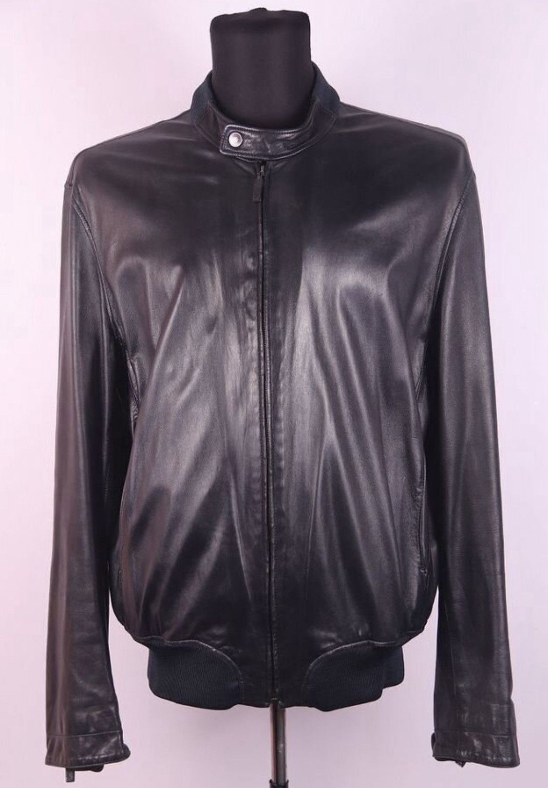 Gucci Gucci x Tom Ford Leather Silk Lining Biker Bomber Jacket Size US L / EU 52-54 / 3 - 1 Thumbnail