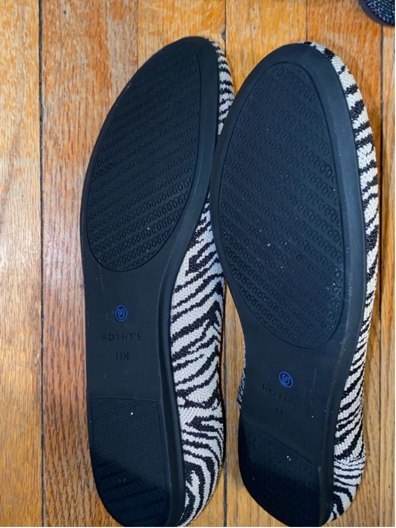 Rothy's Rothy's The Flat, Retired Zebra Print, Ballet, Size 11.5 Size US 11.5 / IT 41.5 - 4 Thumbnail