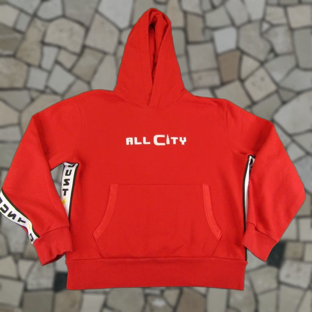 Just Don Just Don All City Hoodie Mens Medium Red Pullover Sweatshirt Basketball Shirt Size US L / EU 52-54 / 3 - 1 Thumbnail