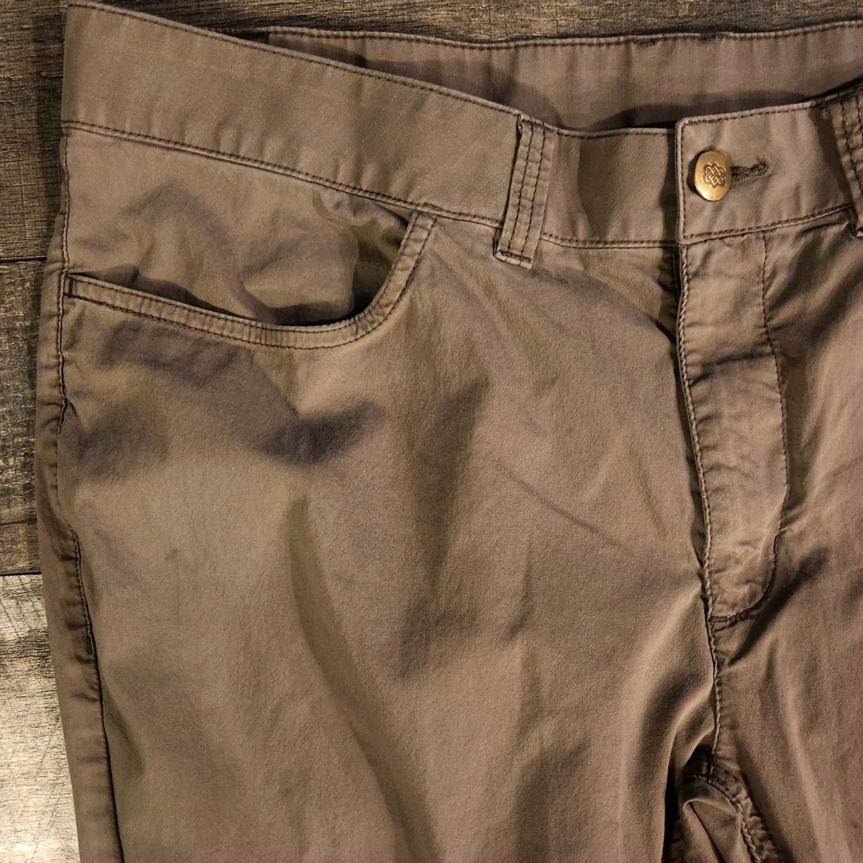 Vintage Sherpa Adventure Gear Pants Mens 36 Beige Performance Stretch Outdoor Hiking Size US 36 / EU 52 - 5 Thumbnail