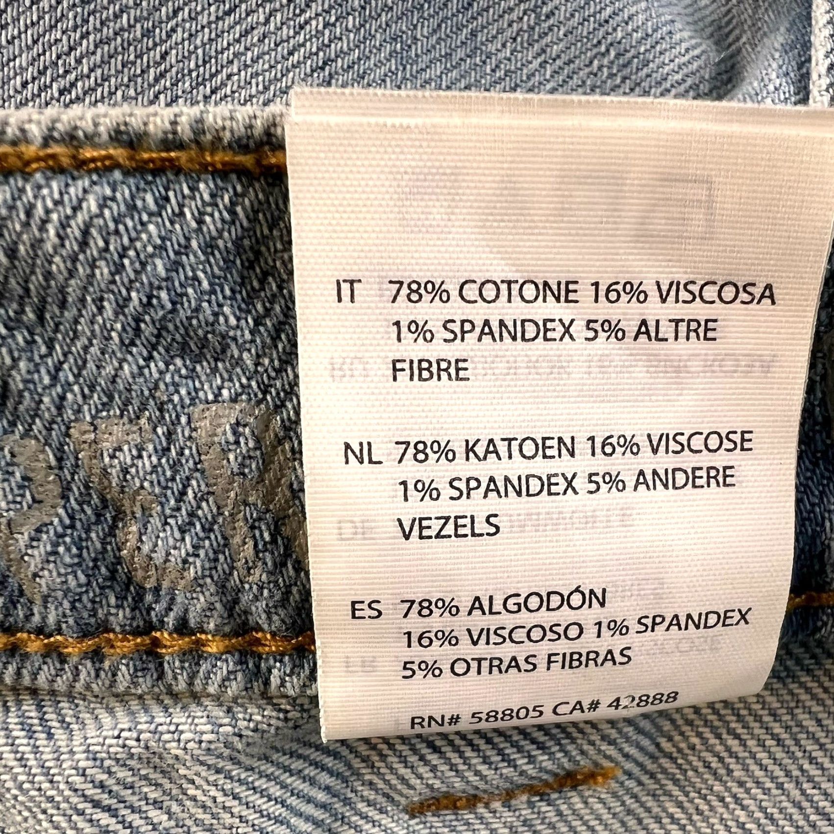 Vintage True Nation Jeans Mens 42x32 Blue Distressed Tapered Regular Jeans Distressed Men Blue 42 42x32 Zip Button Size US 42 / EU 58 - 4 Thumbnail